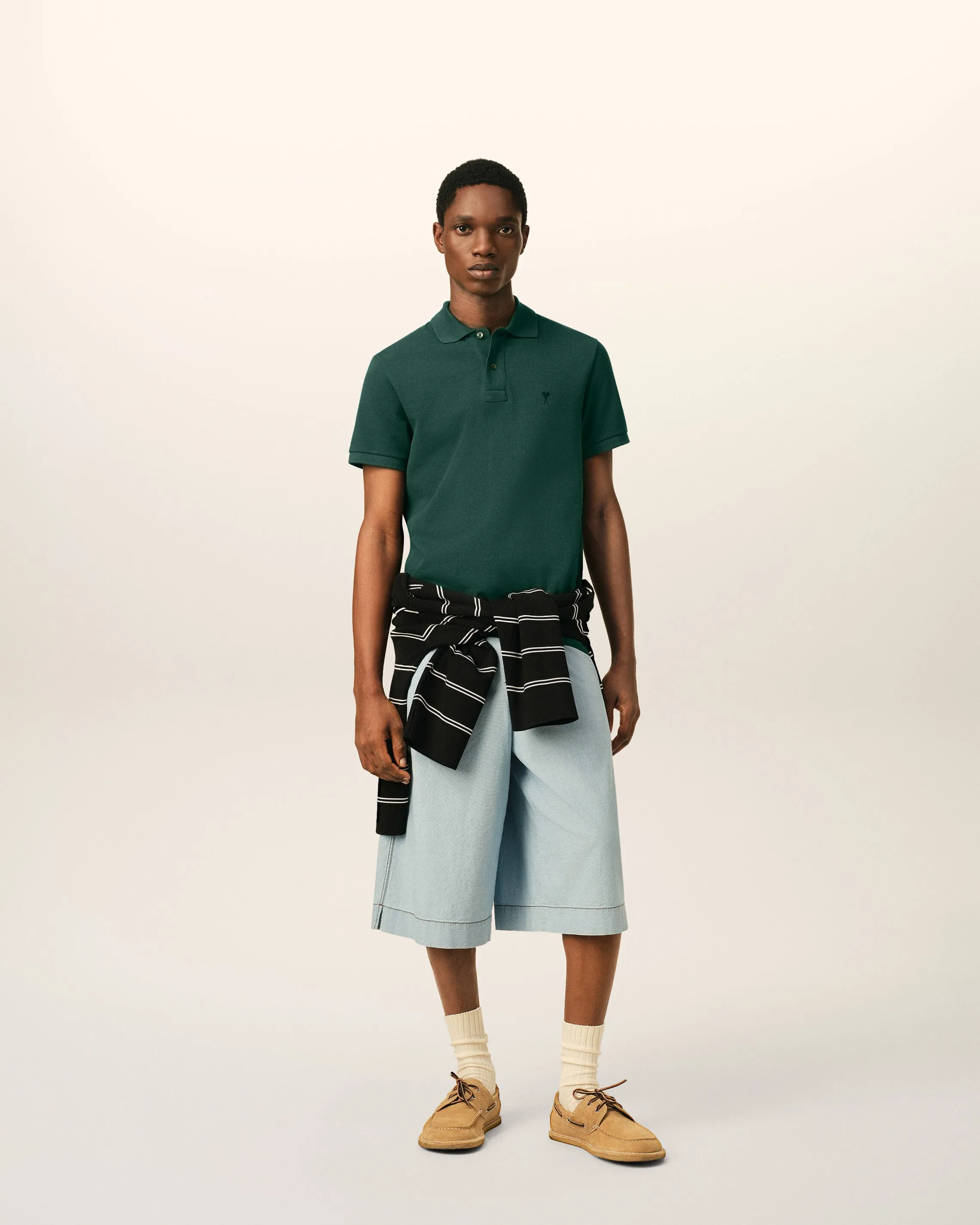 Polo vert en coton Ami de Coeur sold by Ami product image thumbnail 3