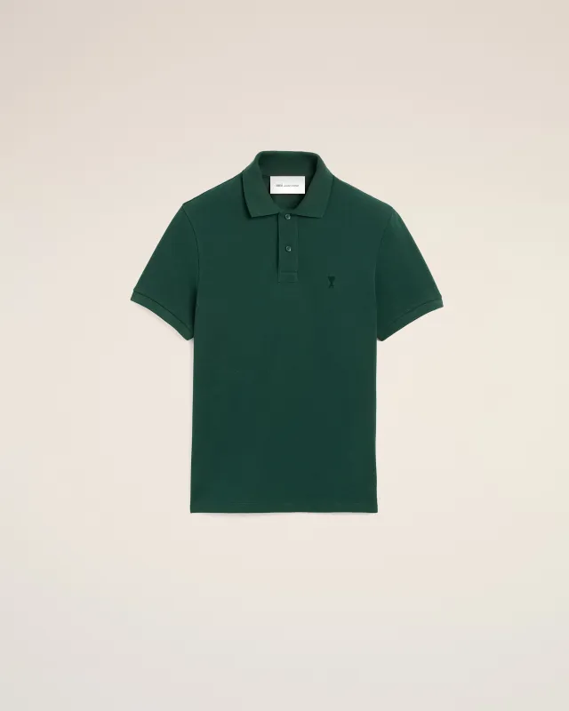 Polo vert en coton Ami de Coeur made by Ami