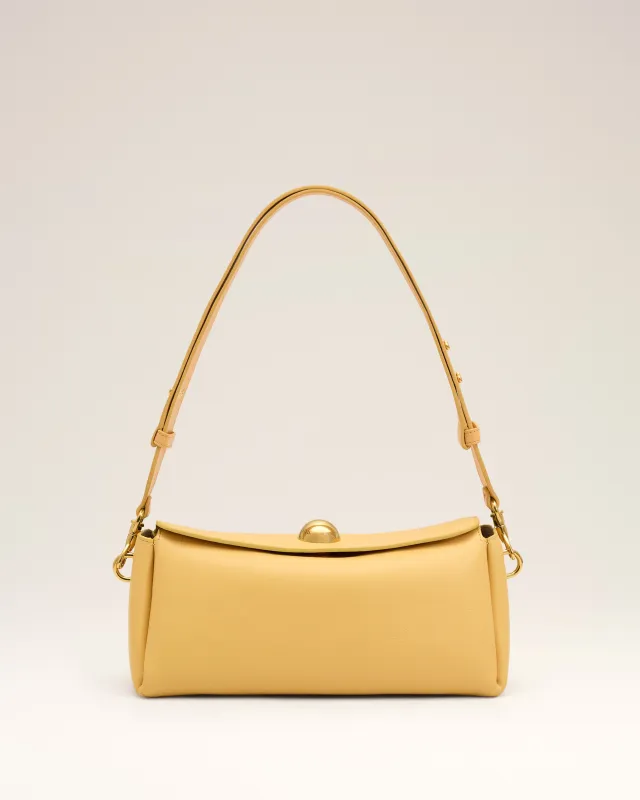 Sac Carrousel jaune en cuir de veau made by Ami