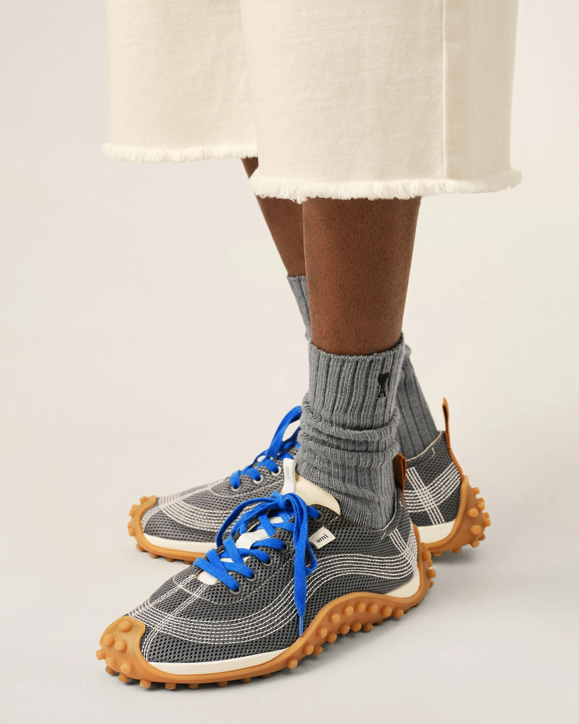 Sneakers Mirage grises en mesh sold by Ami product image thumbnail 2