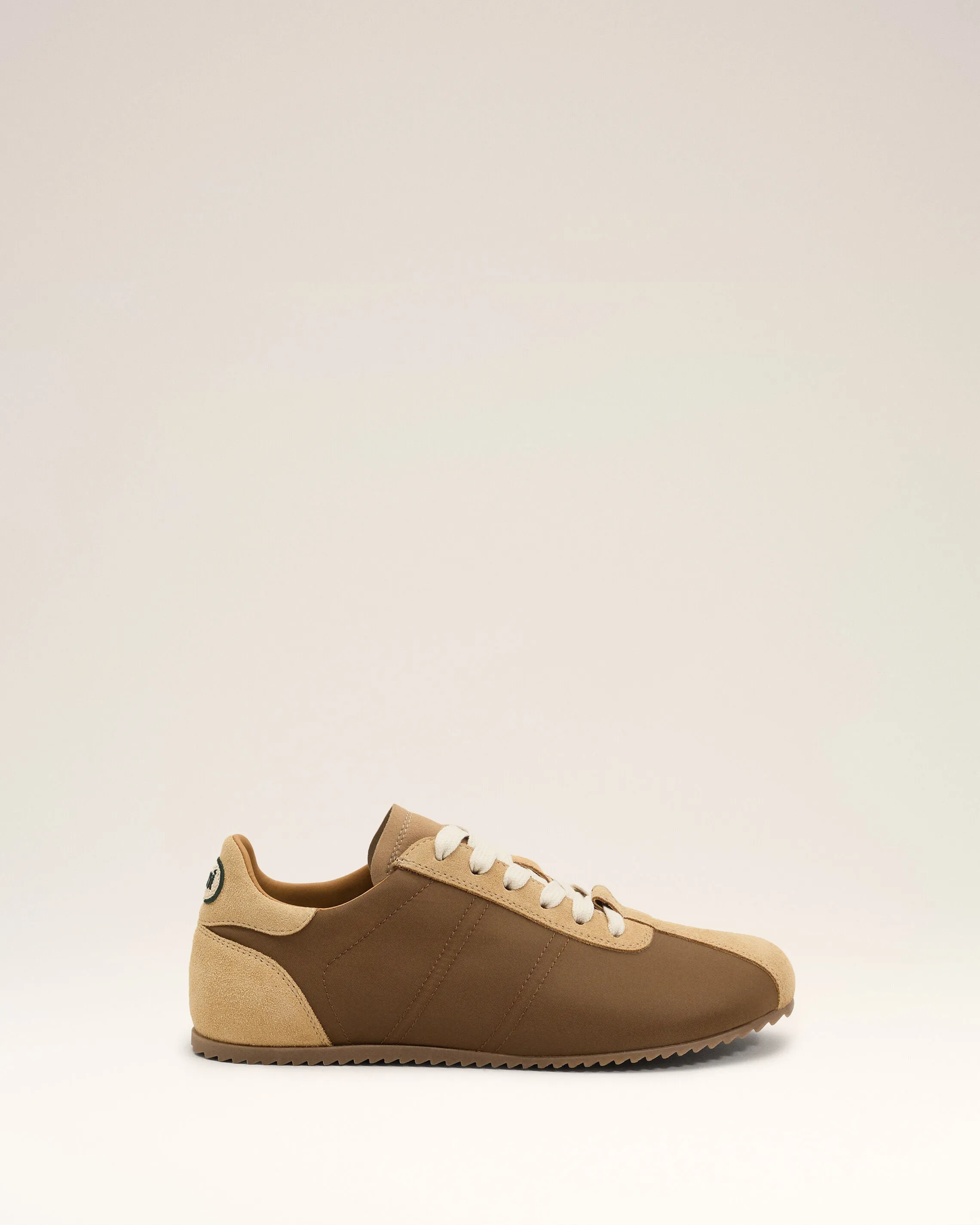 Sneakers Soft marron en nylon sold by Ami
