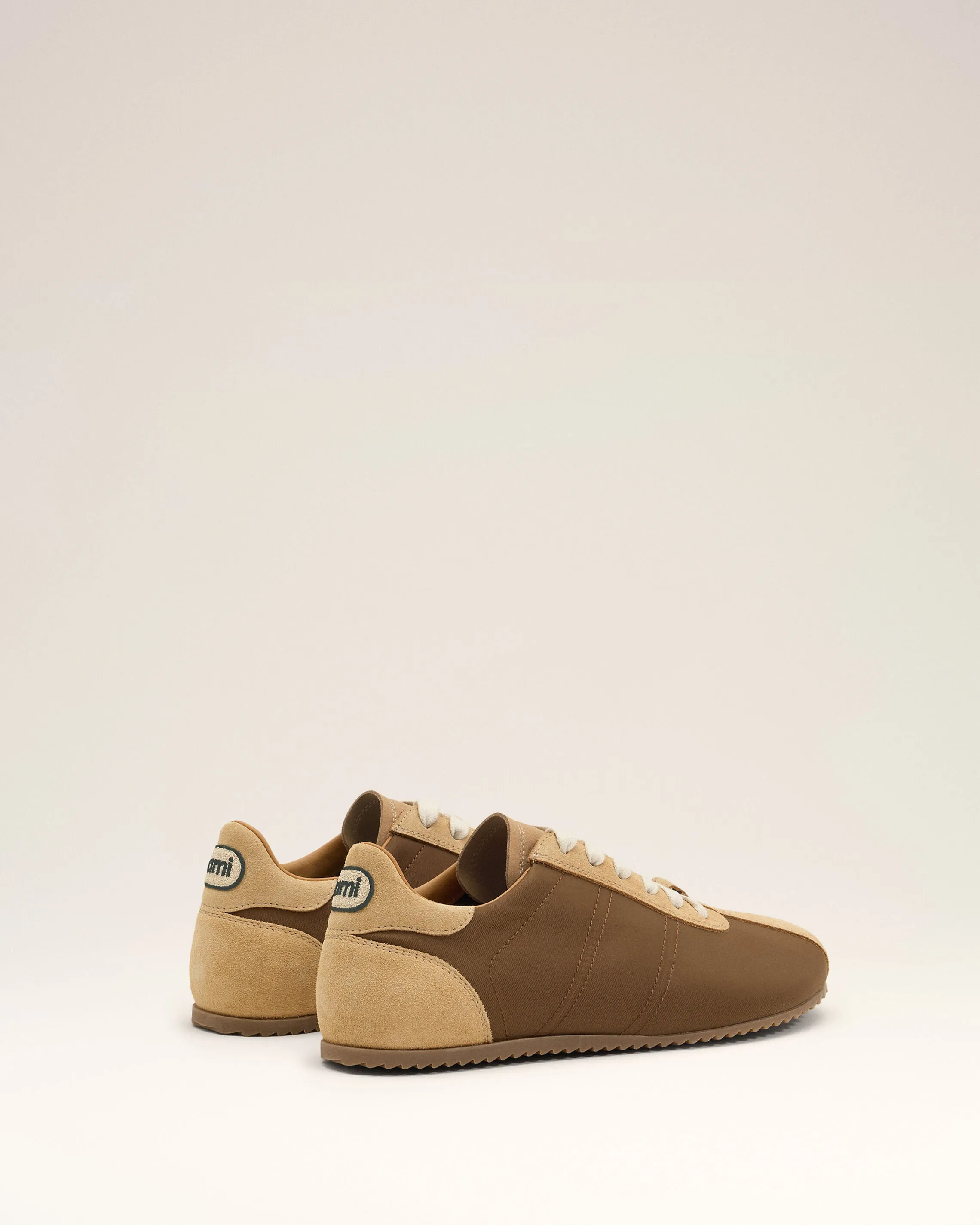 Sneakers Soft marron en nylon sold by Ami product image thumbnail 4