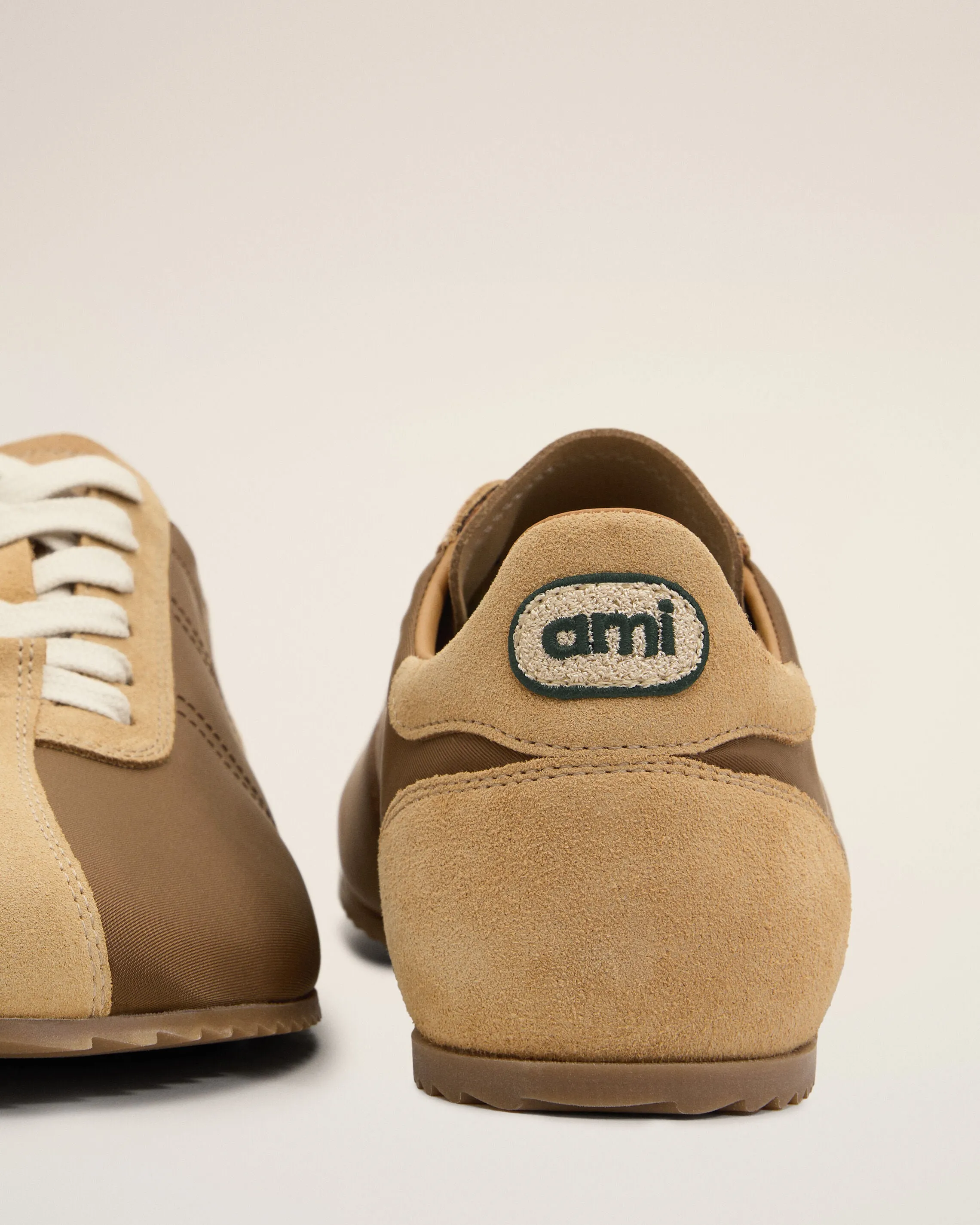 Sneakers Soft marron en nylon sold by Ami product image thumbnail 5