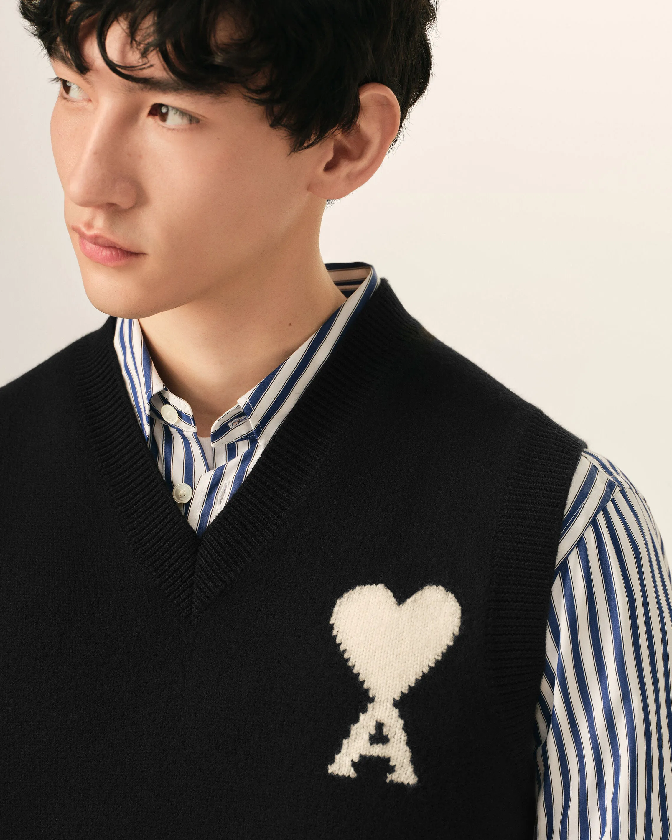 Pull noir en laine sans manches Ami de Coeur sold by Ami product image thumbnail 4