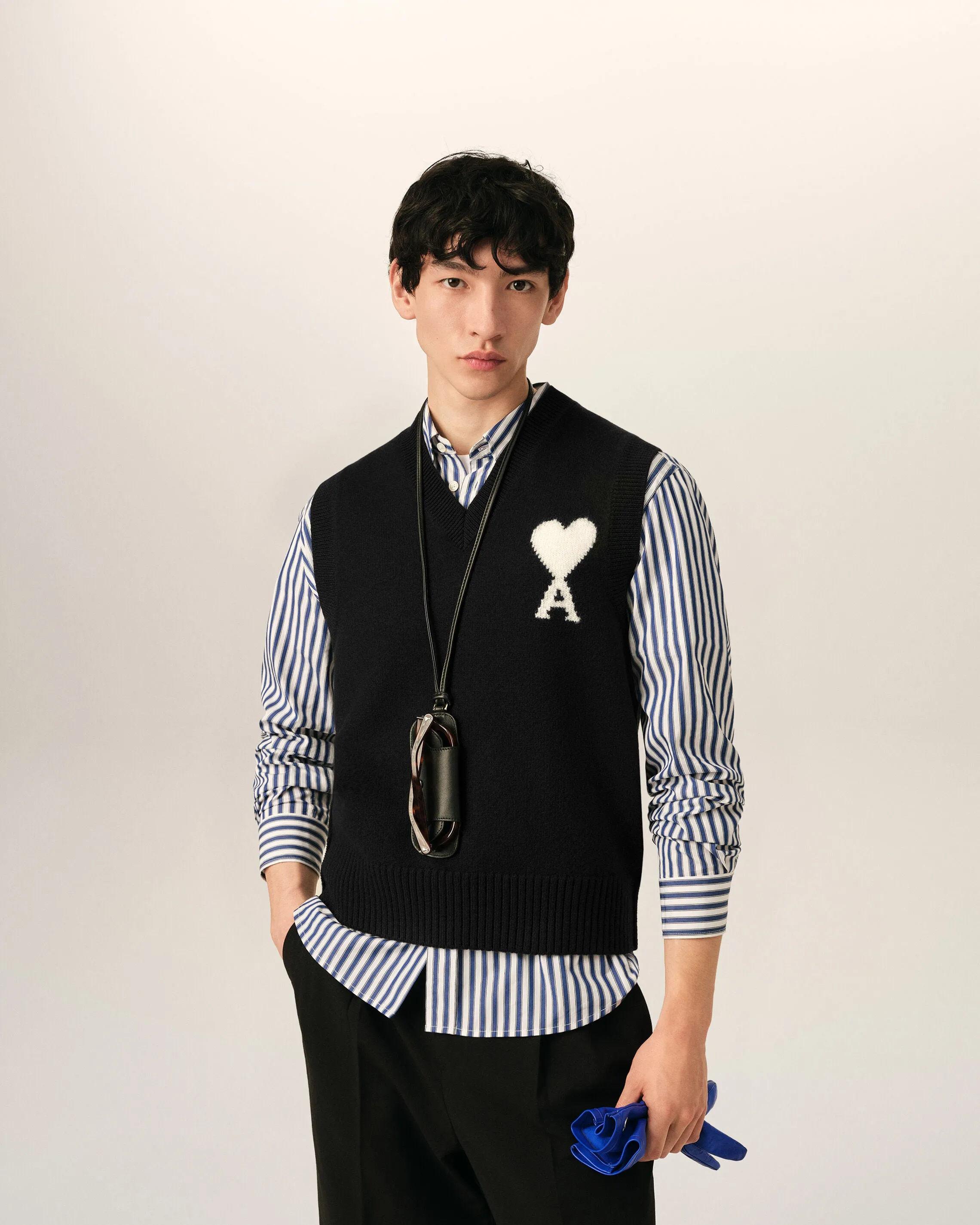 Pull noir en laine sans manches Ami de Coeur sold by Ami product image thumbnail 2
