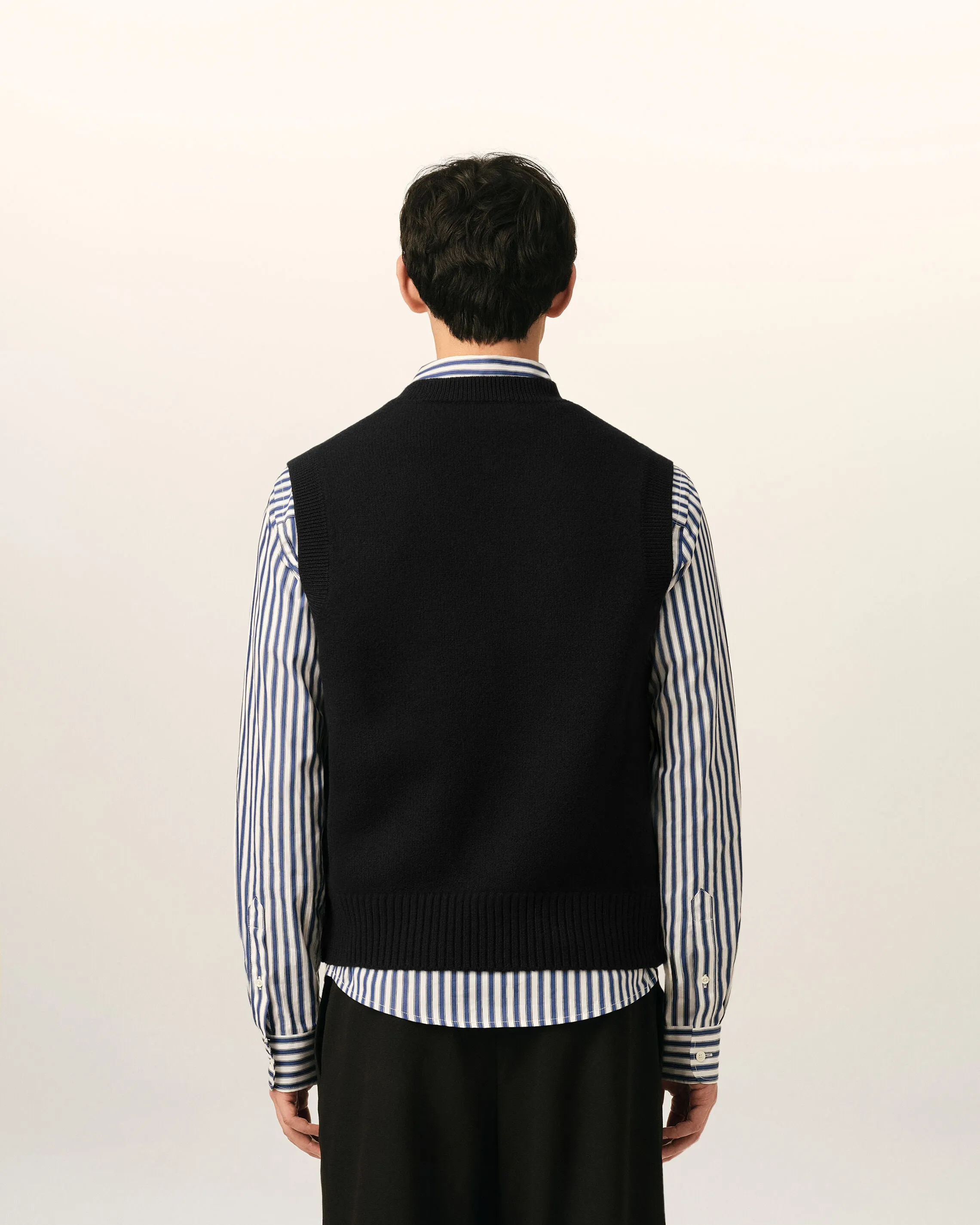 Pull noir en laine sans manches Ami de Coeur sold by Ami product image thumbnail 5