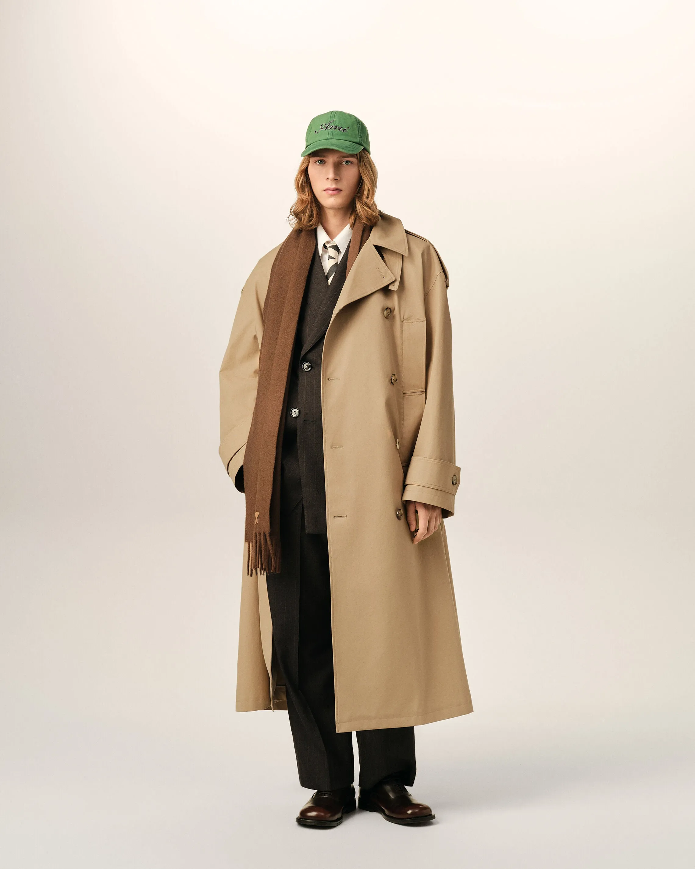 Trench coat beige en coton sold by Ami product image thumbnail 2