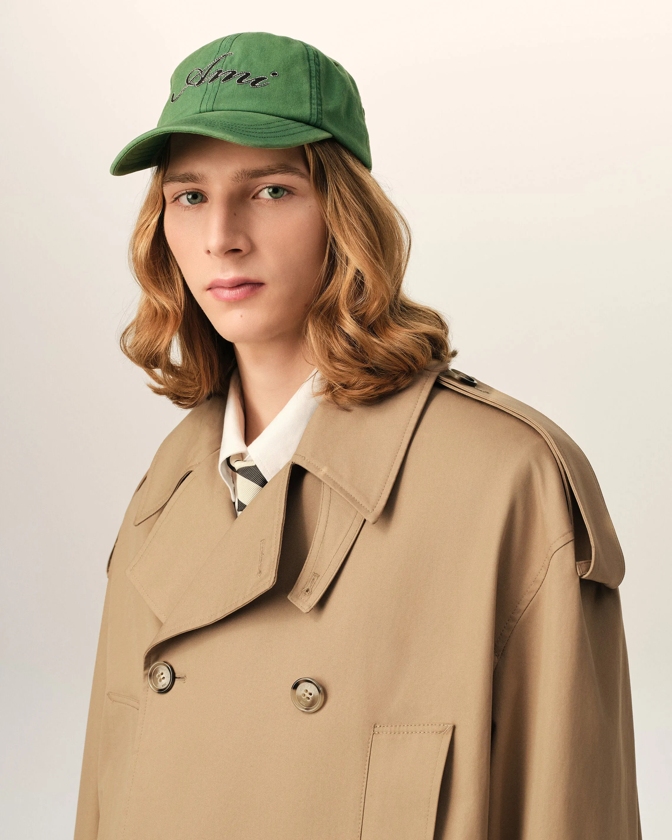 Trench coat beige en coton sold by Ami product image thumbnail 4