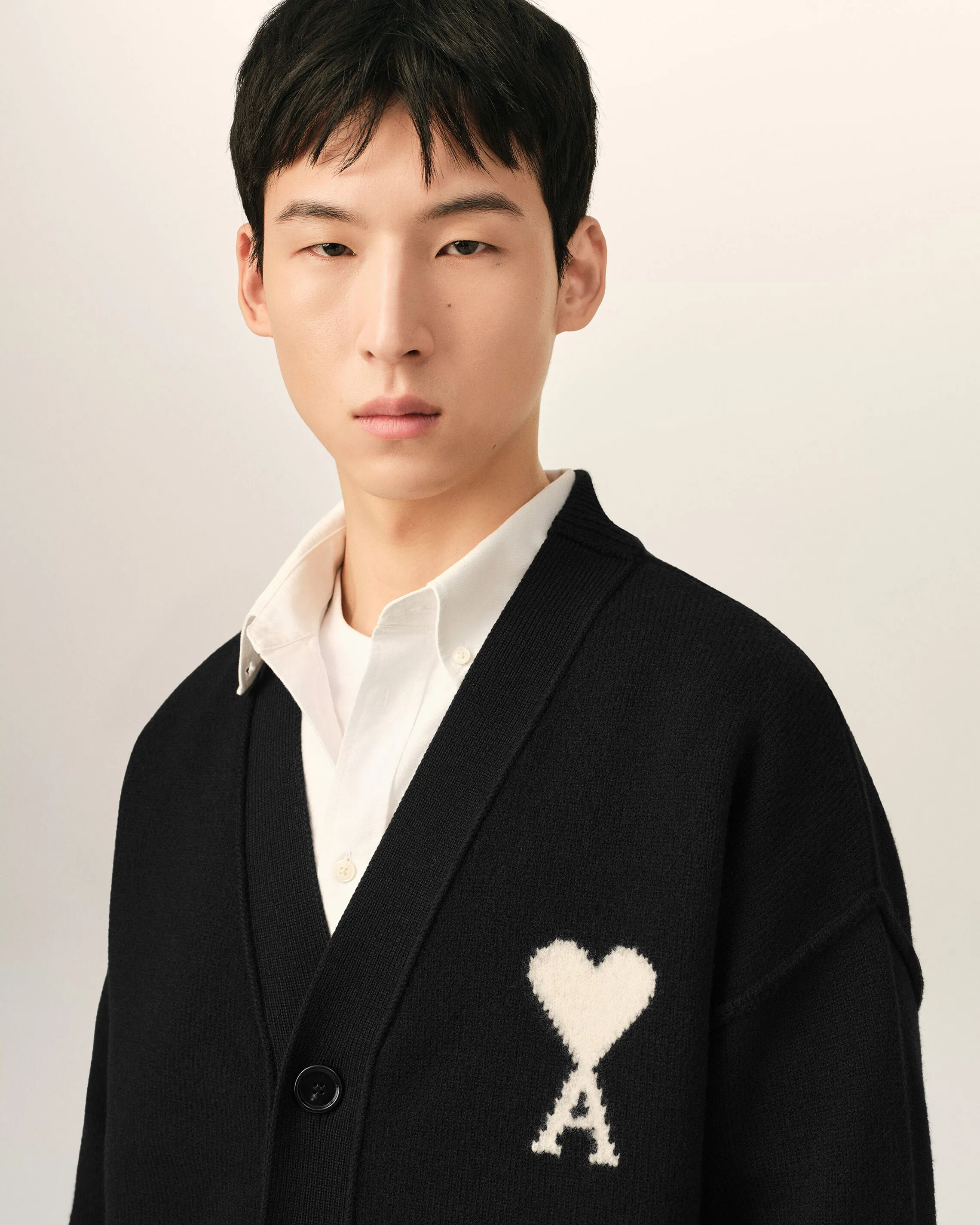 Cardigan noir en laine Ami de Coeur sold by Ami product image thumbnail 4