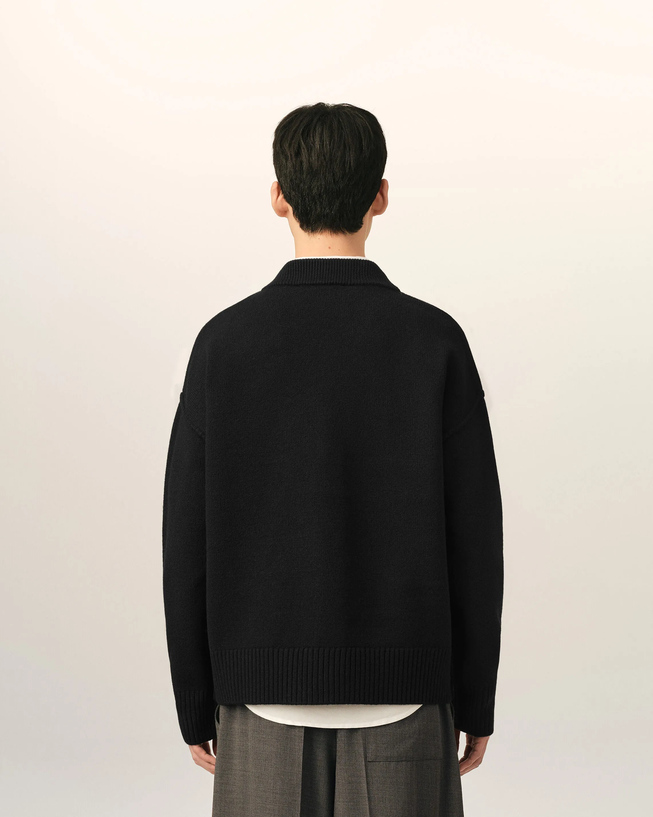 Cardigan noir en laine Ami de Coeur sold by Ami product image thumbnail 5
