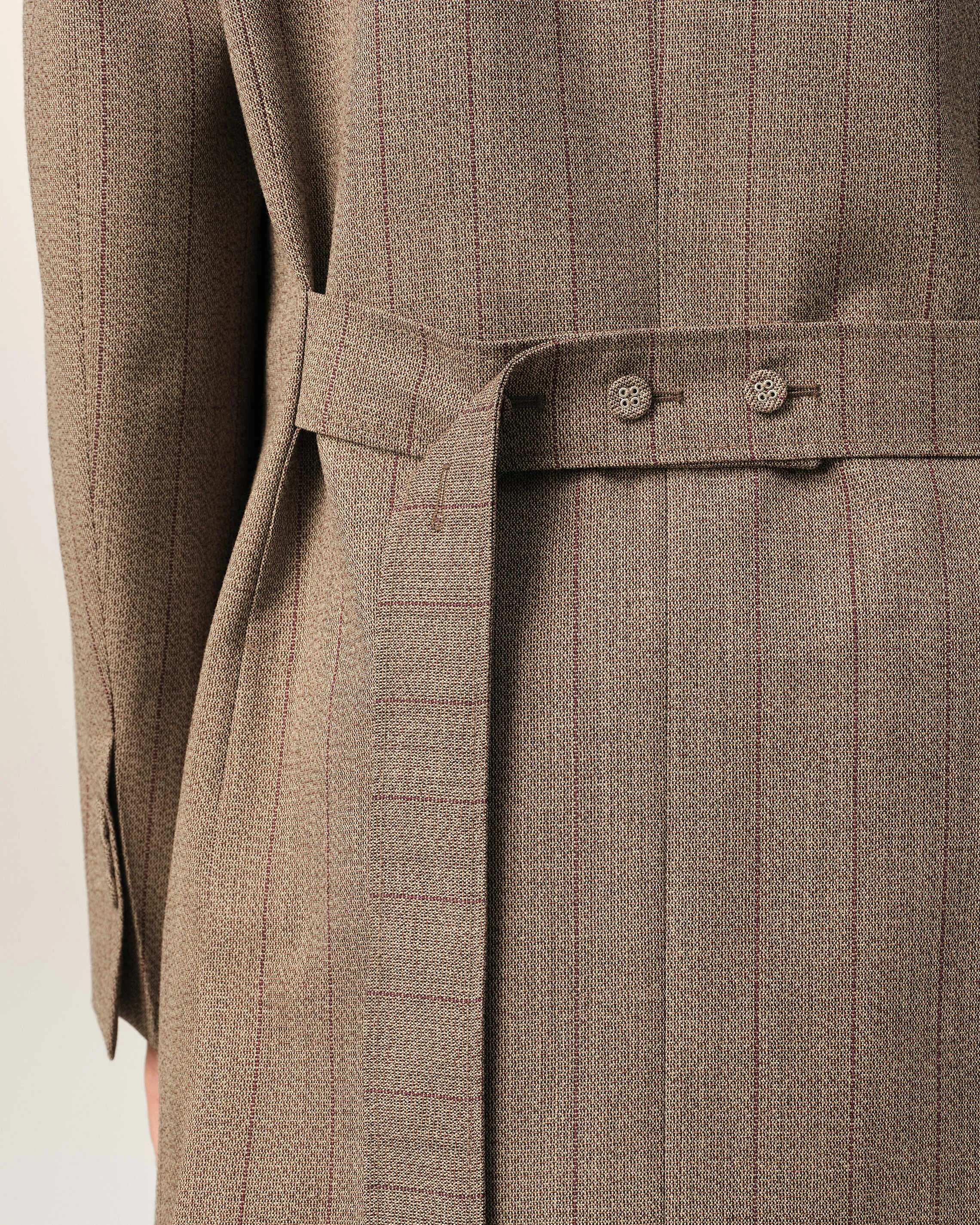 Veste rayée marron double boutonnage en laine sold by Ami product image thumbnail 4