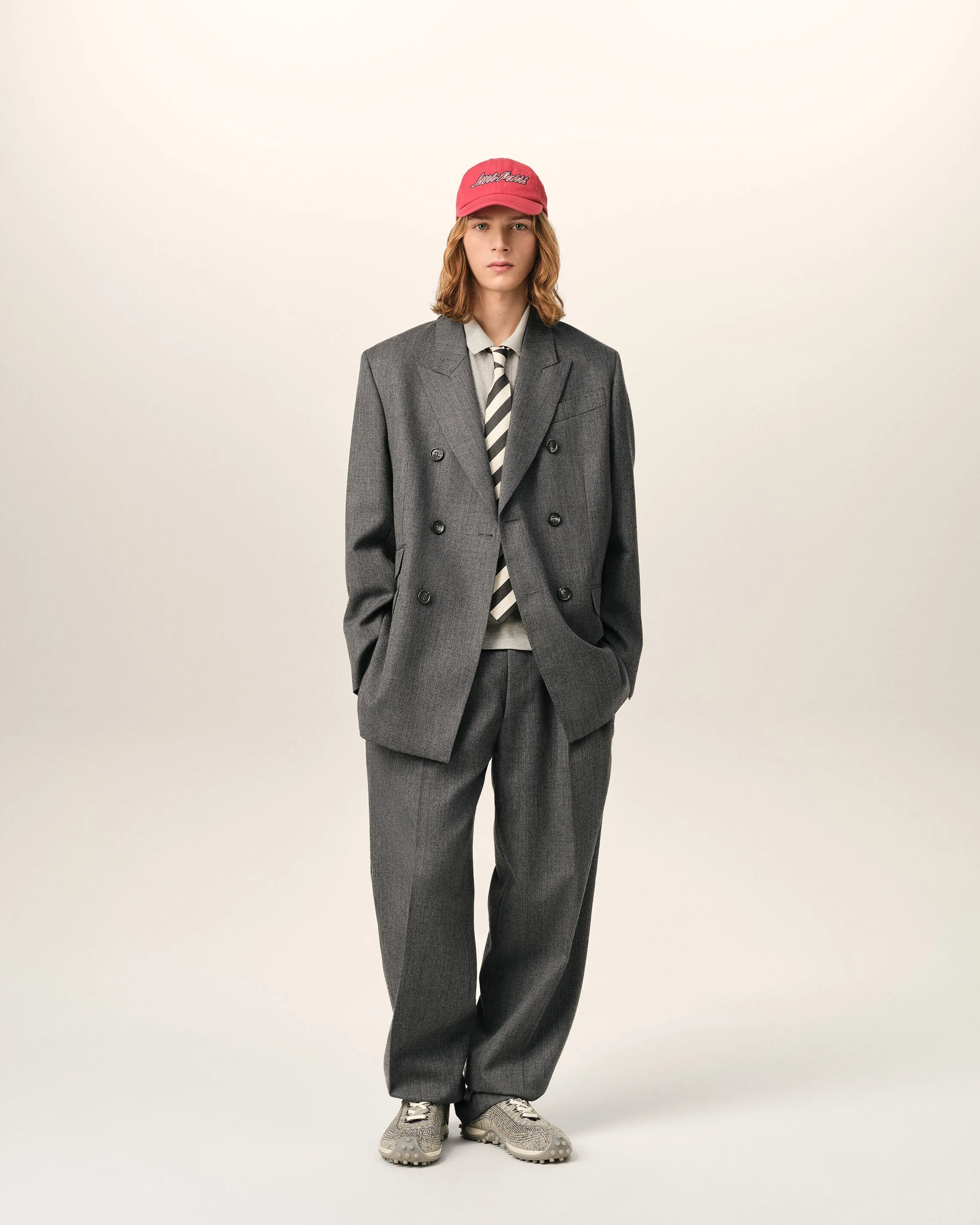 Veste grise double boutonnage en laine sold by Ami product image thumbnail 2