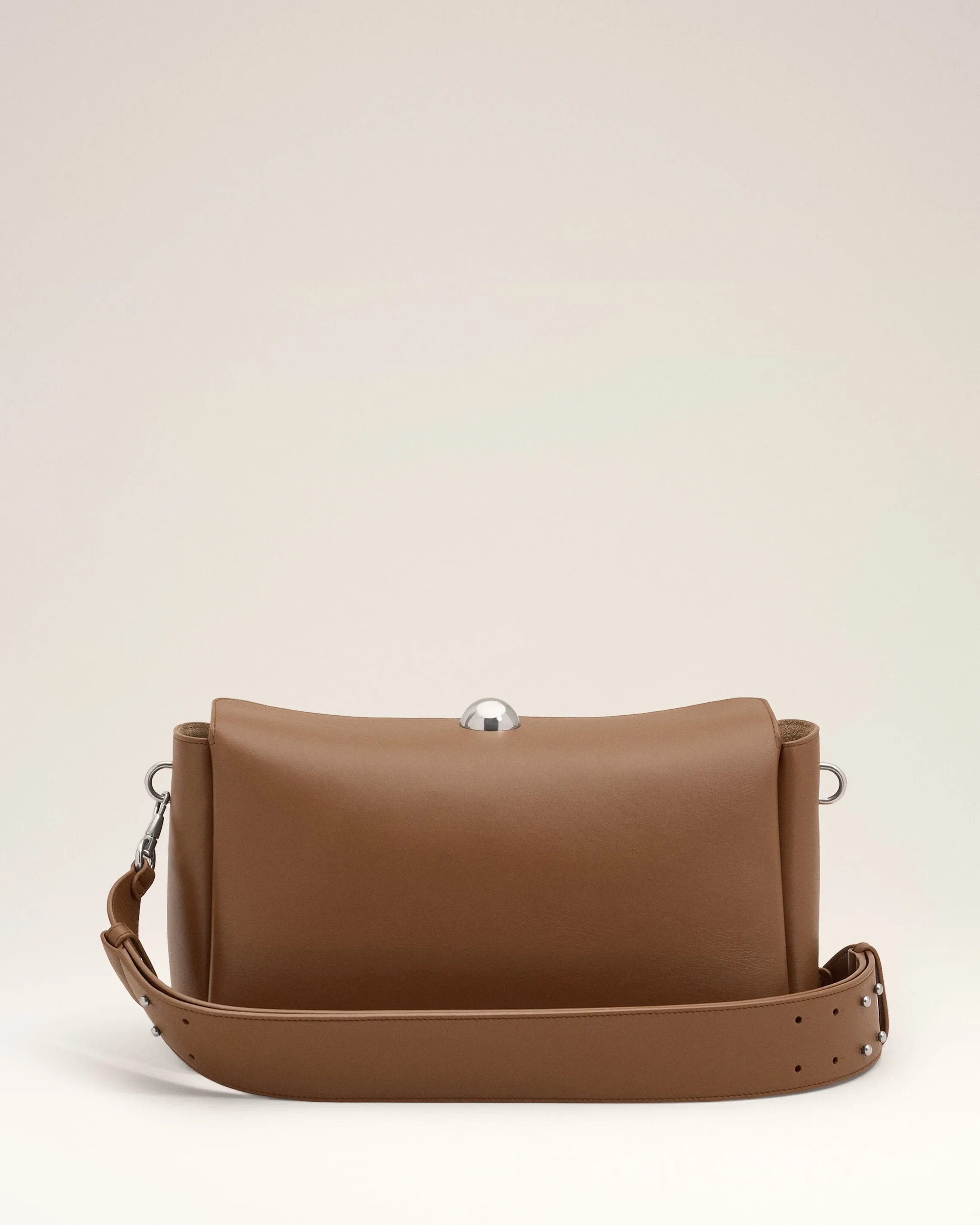 Sac Carrousel moyen marron en cuir de veau sold by Ami product image thumbnail 5