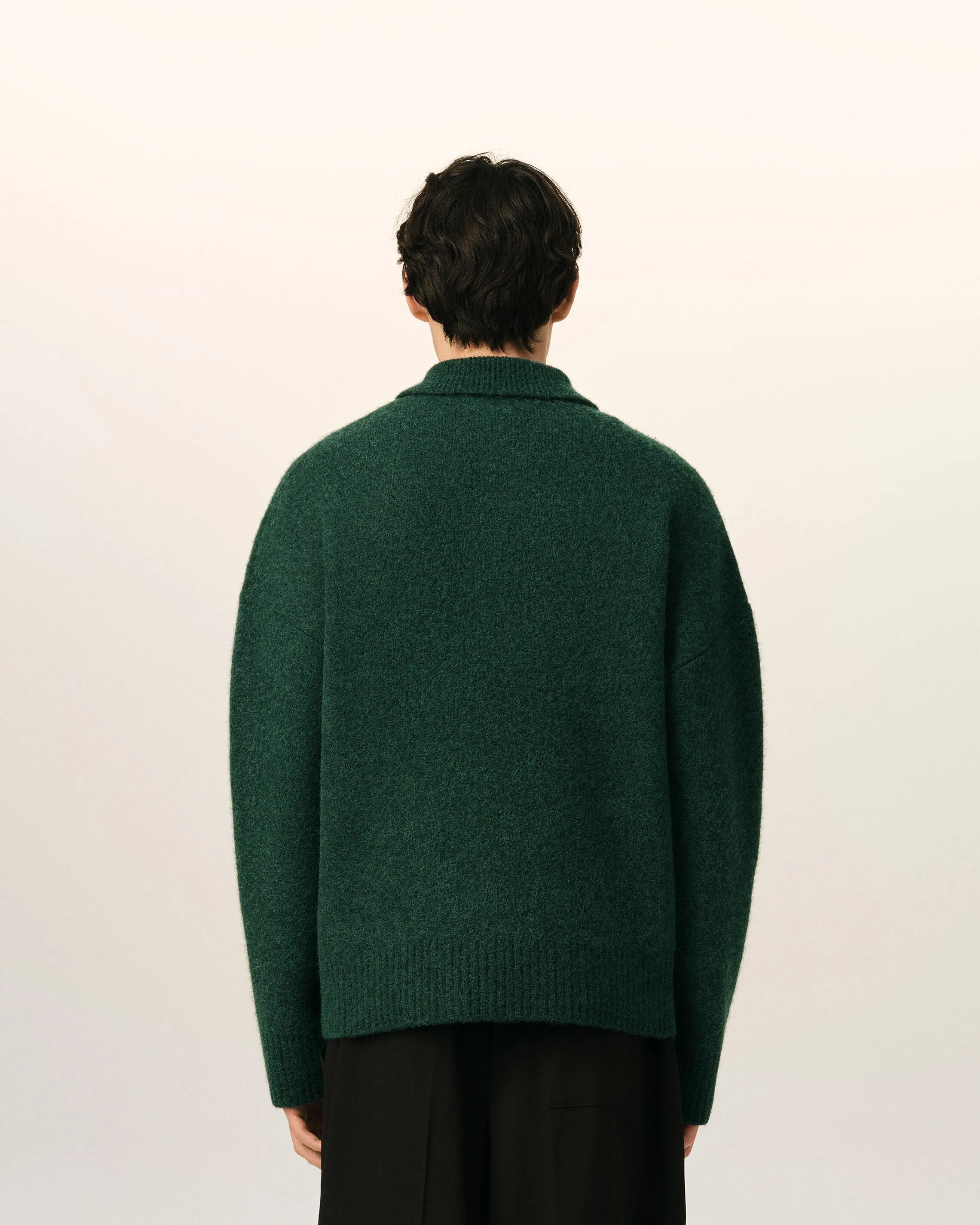 Polo vert en alpaga Ami de Coeur sold by Ami product image thumbnail 5
