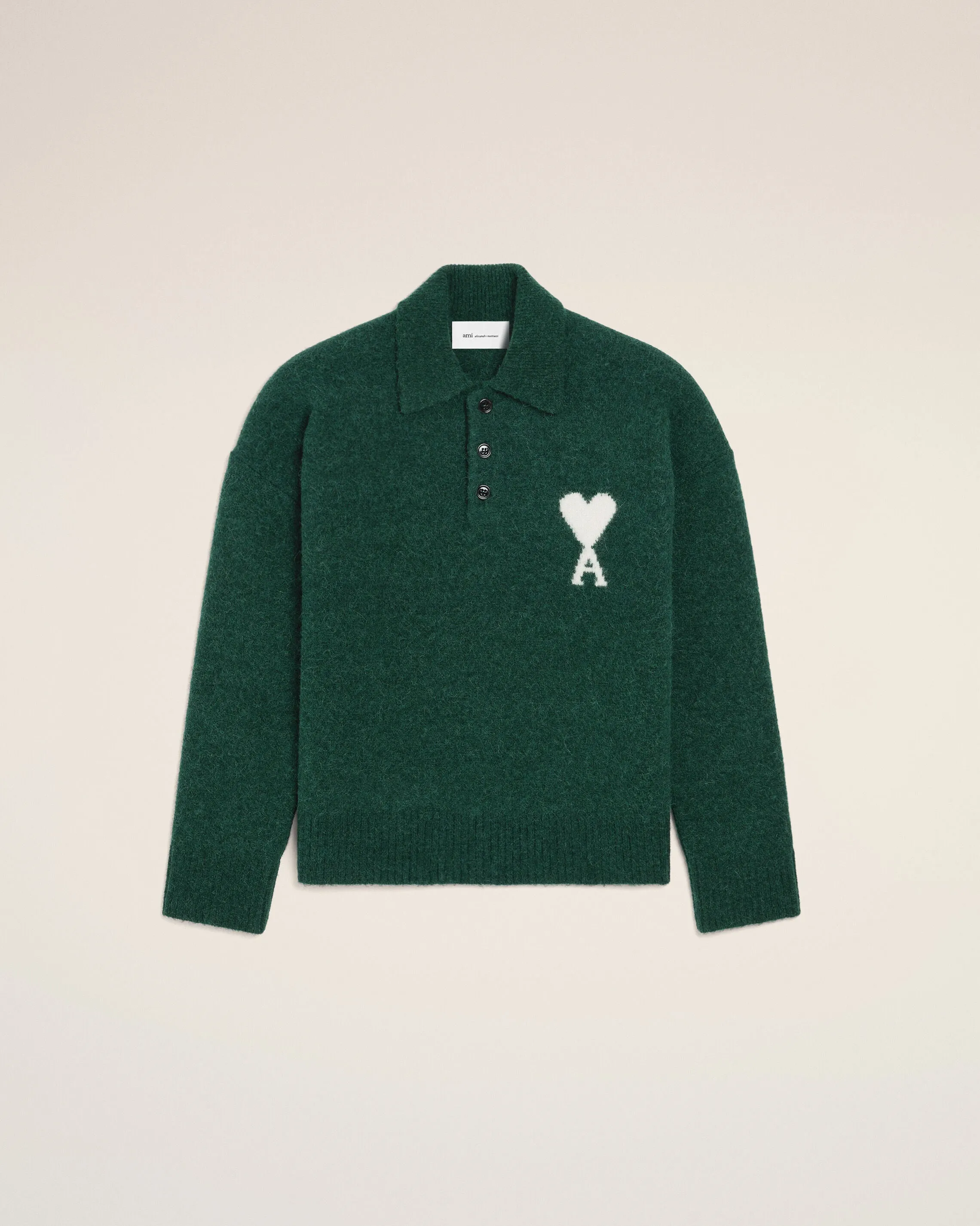 Polo vert en alpaga Ami de Coeur sold by Ami