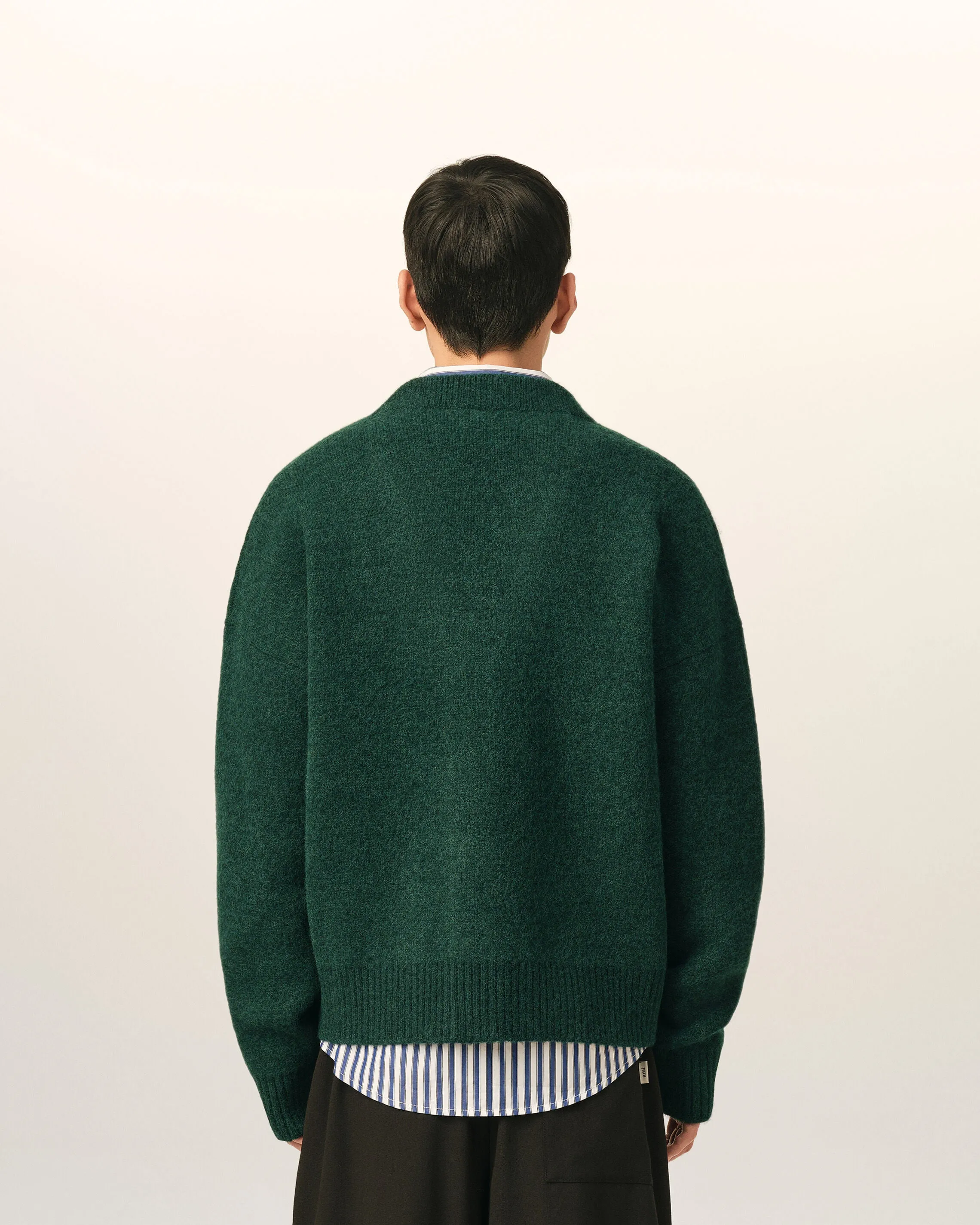 Cardigan vert en alpaga Ami de Coeur sold by Ami product image thumbnail 5