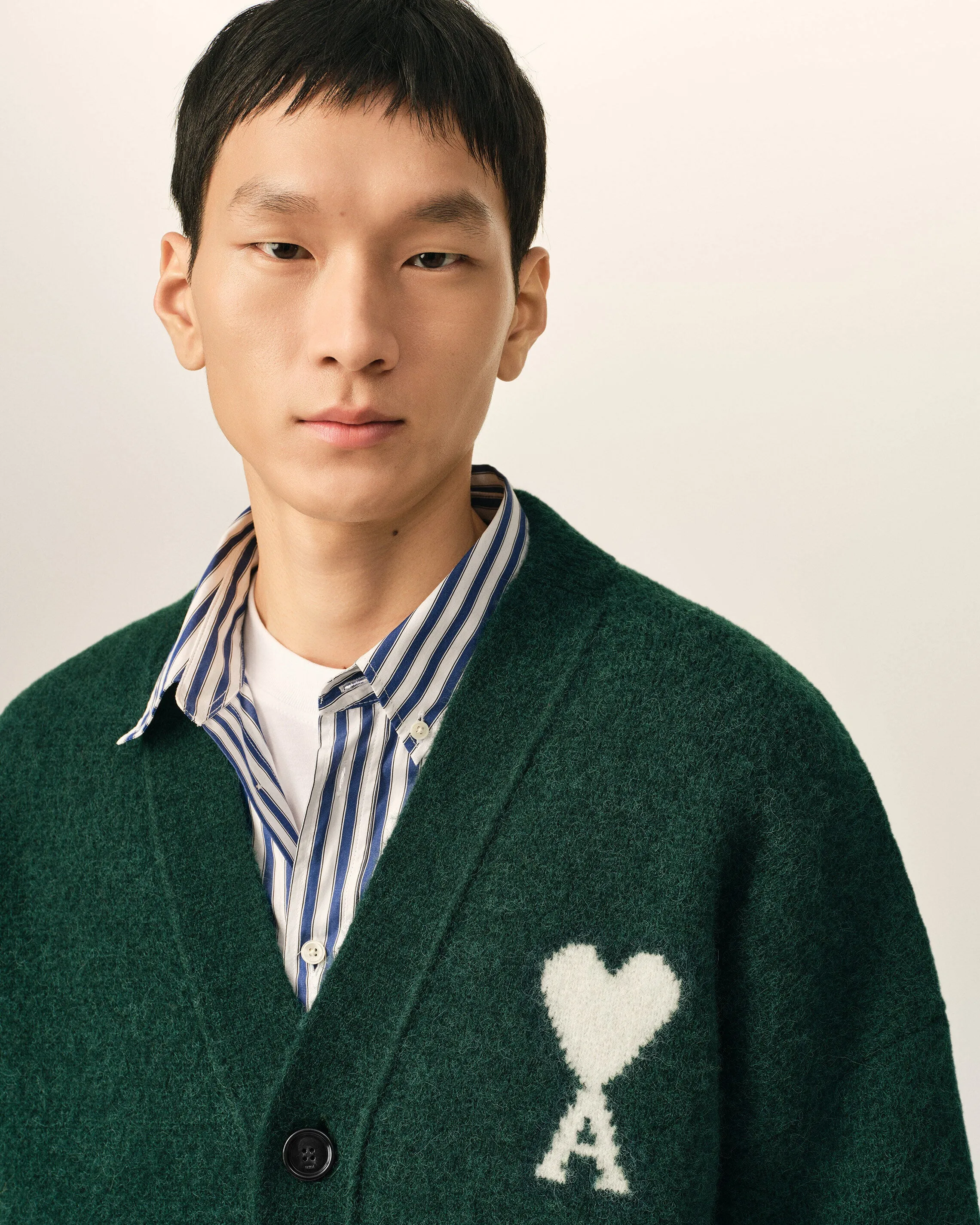 Cardigan vert en alpaga Ami de Coeur sold by Ami product image thumbnail 4