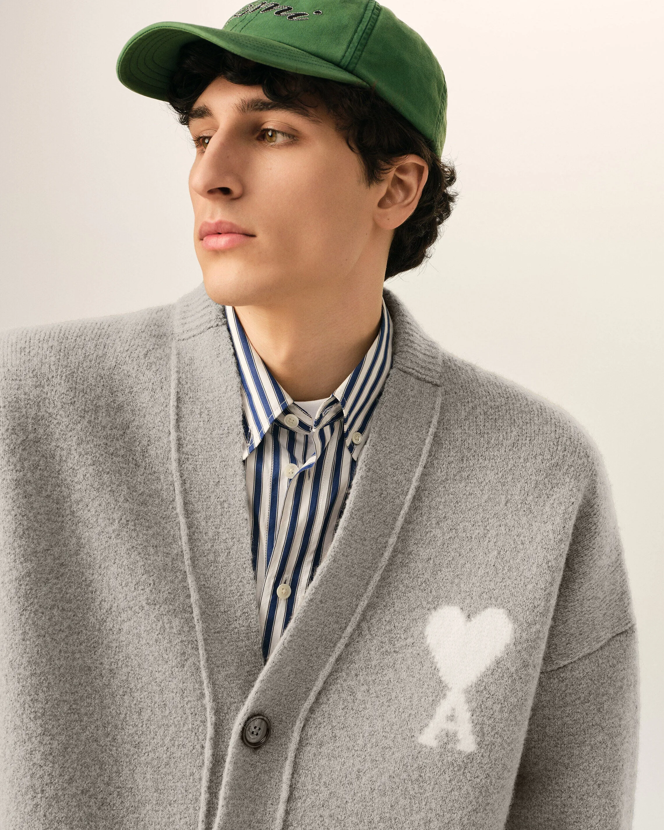 Cardigan gris en alpaga Ami de Coeur sold by Ami product image thumbnail 4