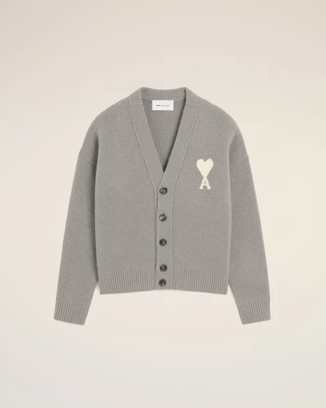 Cardigan gris en alpaga Ami de Coeur made by Ami