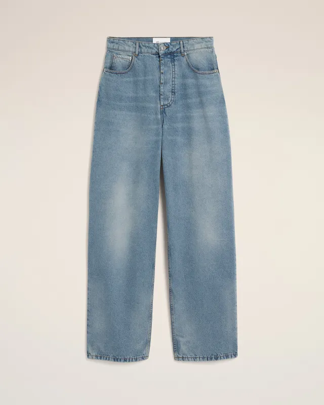 Jean bleu coupe baggy en coton made by Ami