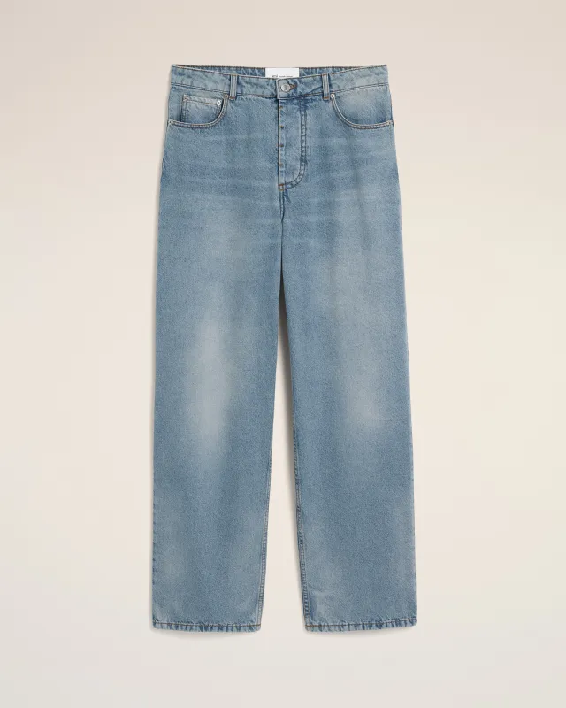 Jean bleu coupe baggy en coton made by Ami