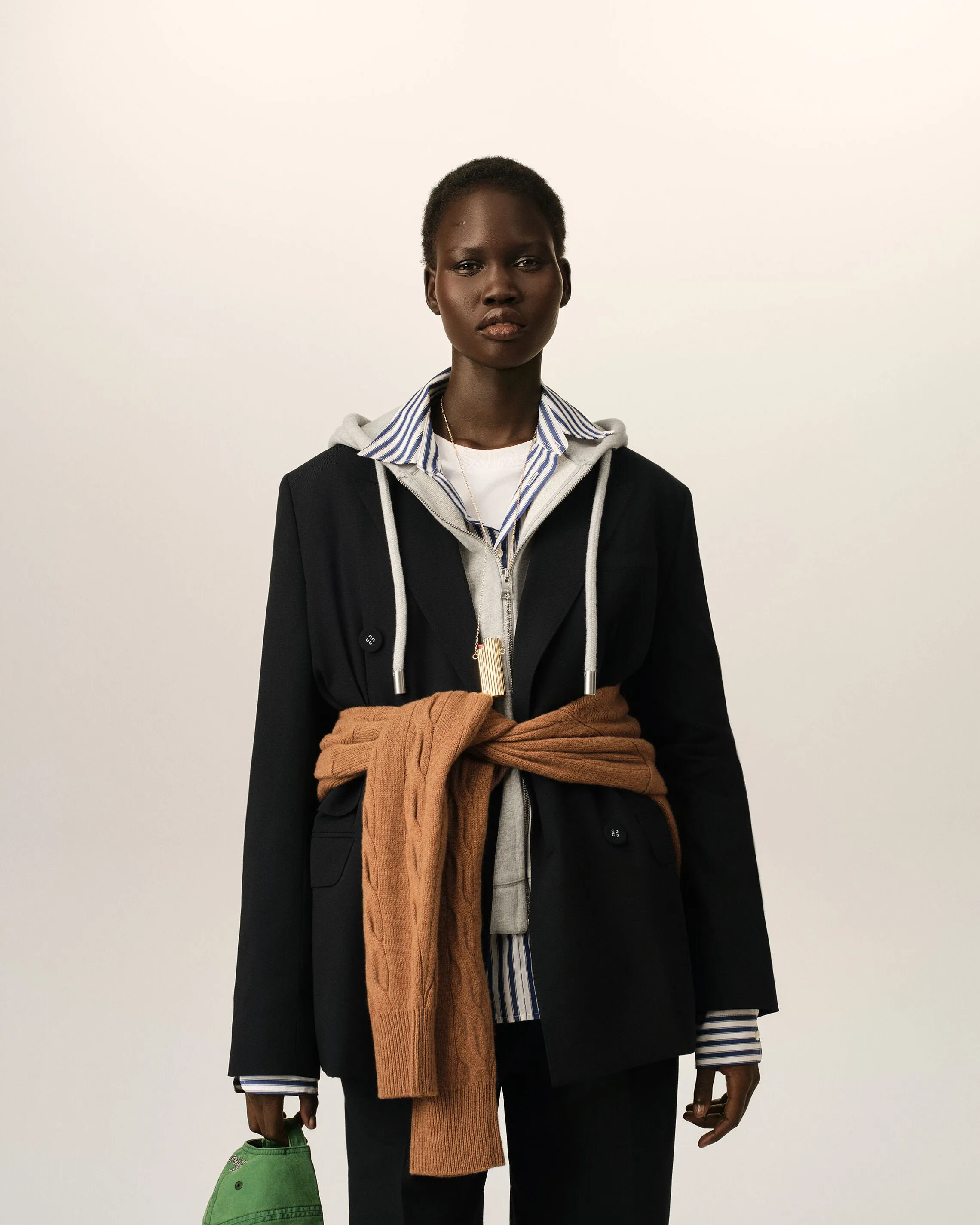 Veste noire double boutonnage en laine sold by Ami product image thumbnail 3