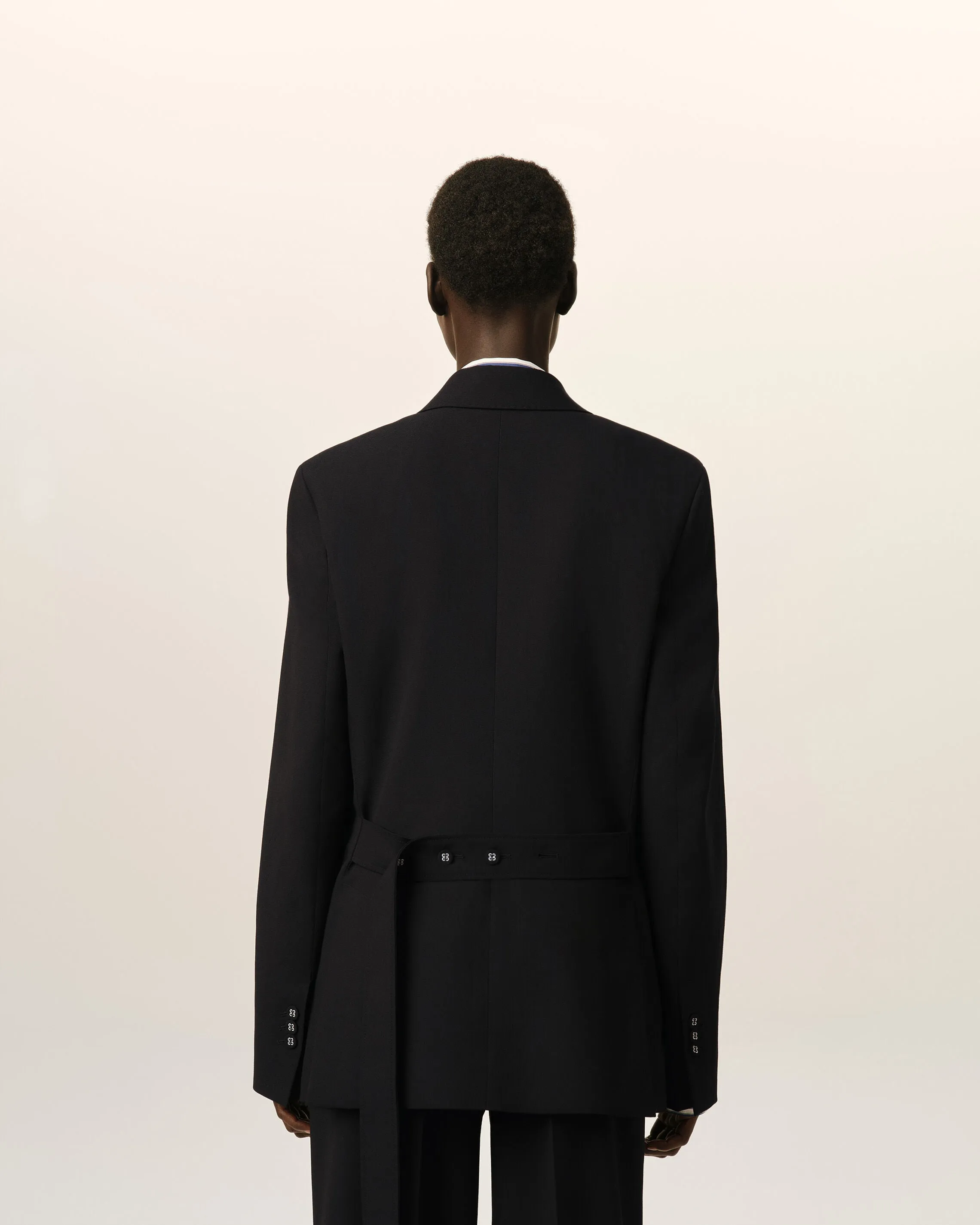 Veste noire double boutonnage en laine sold by Ami product image thumbnail 5
