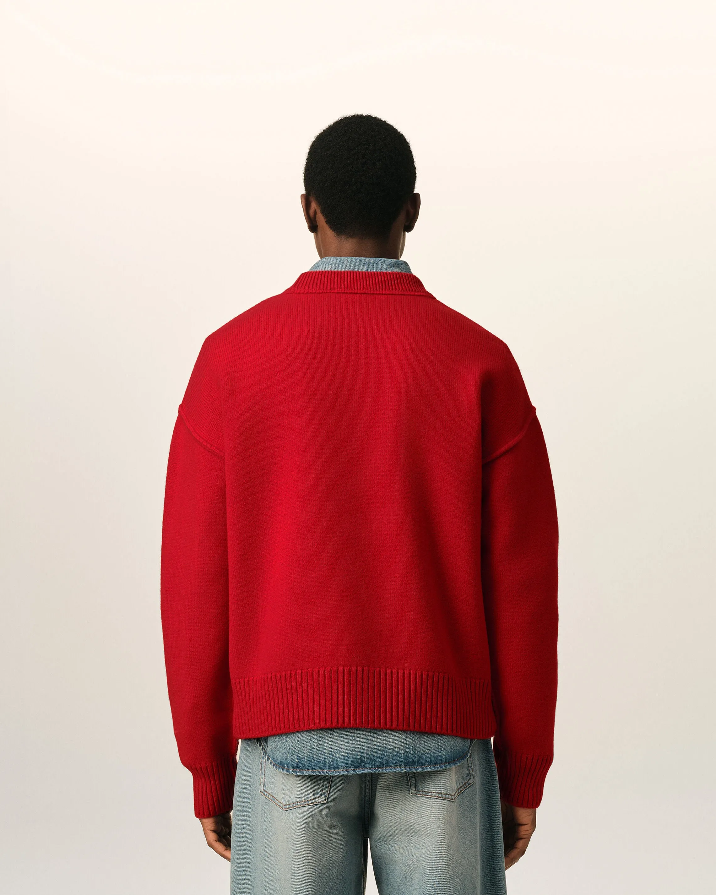 Pull rouge en laine Ami de Coeur sold by Ami product image thumbnail 5