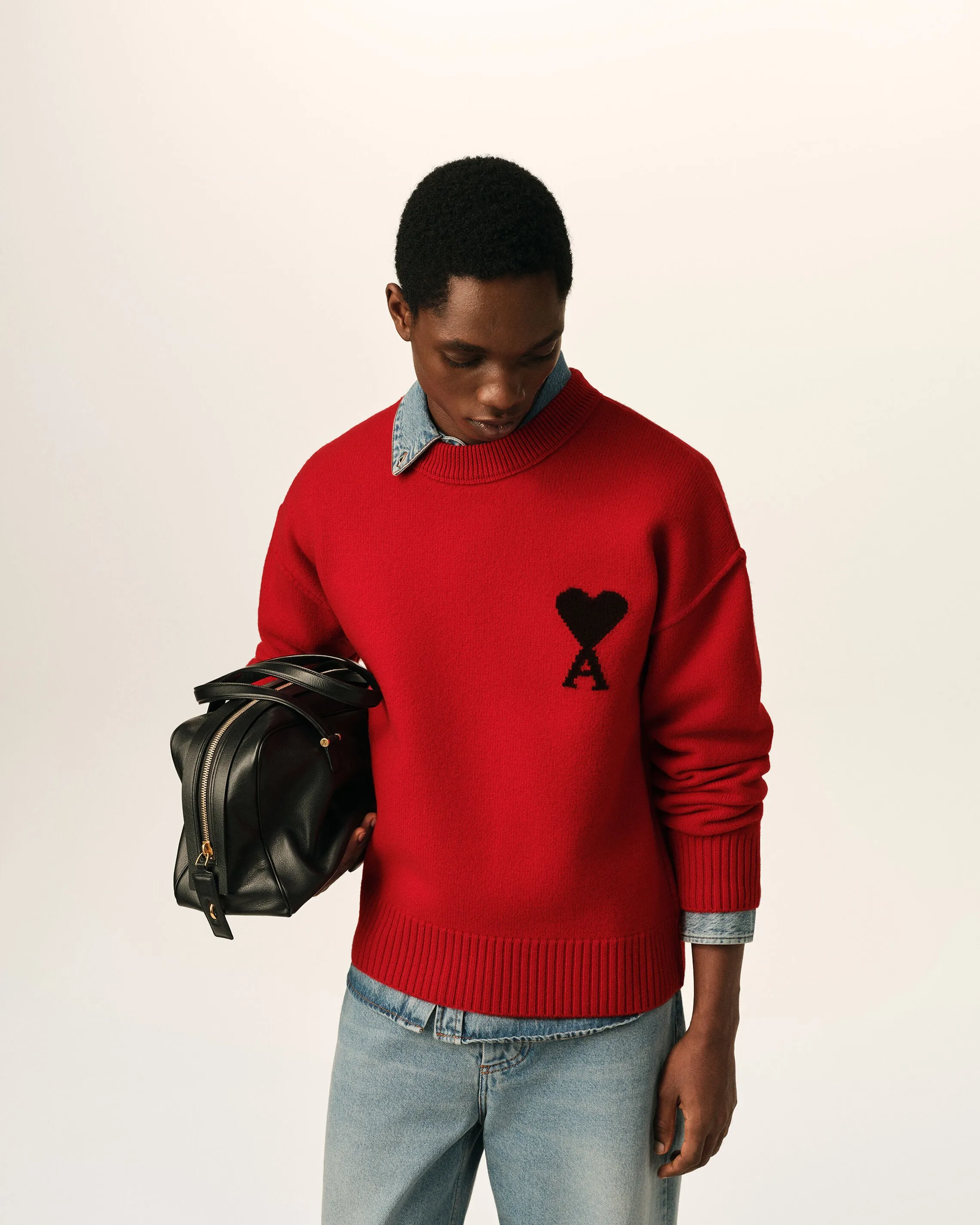 Pull rouge en laine Ami de Coeur sold by Ami product image thumbnail 2