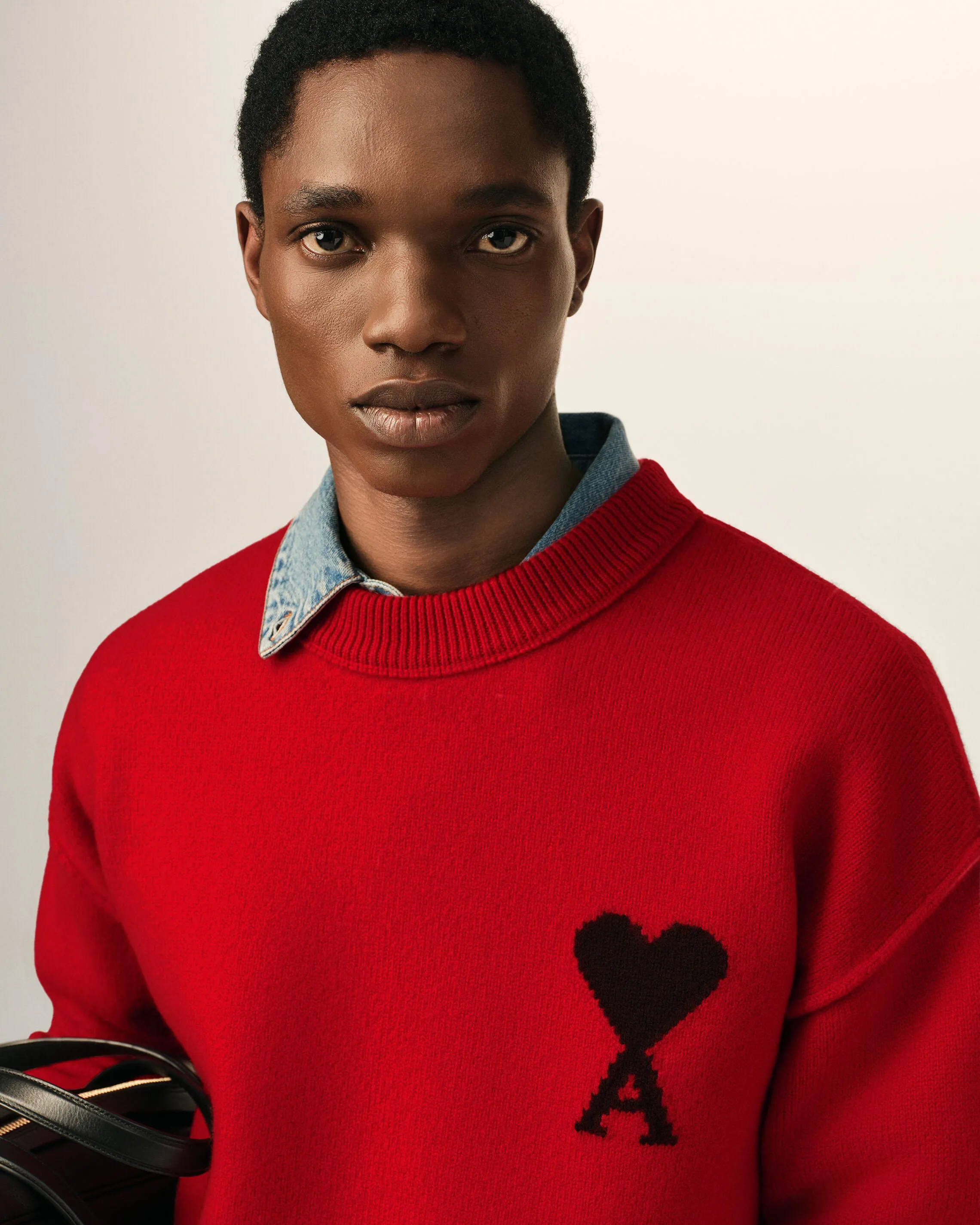 Pull rouge en laine Ami de Coeur sold by Ami product image thumbnail 4