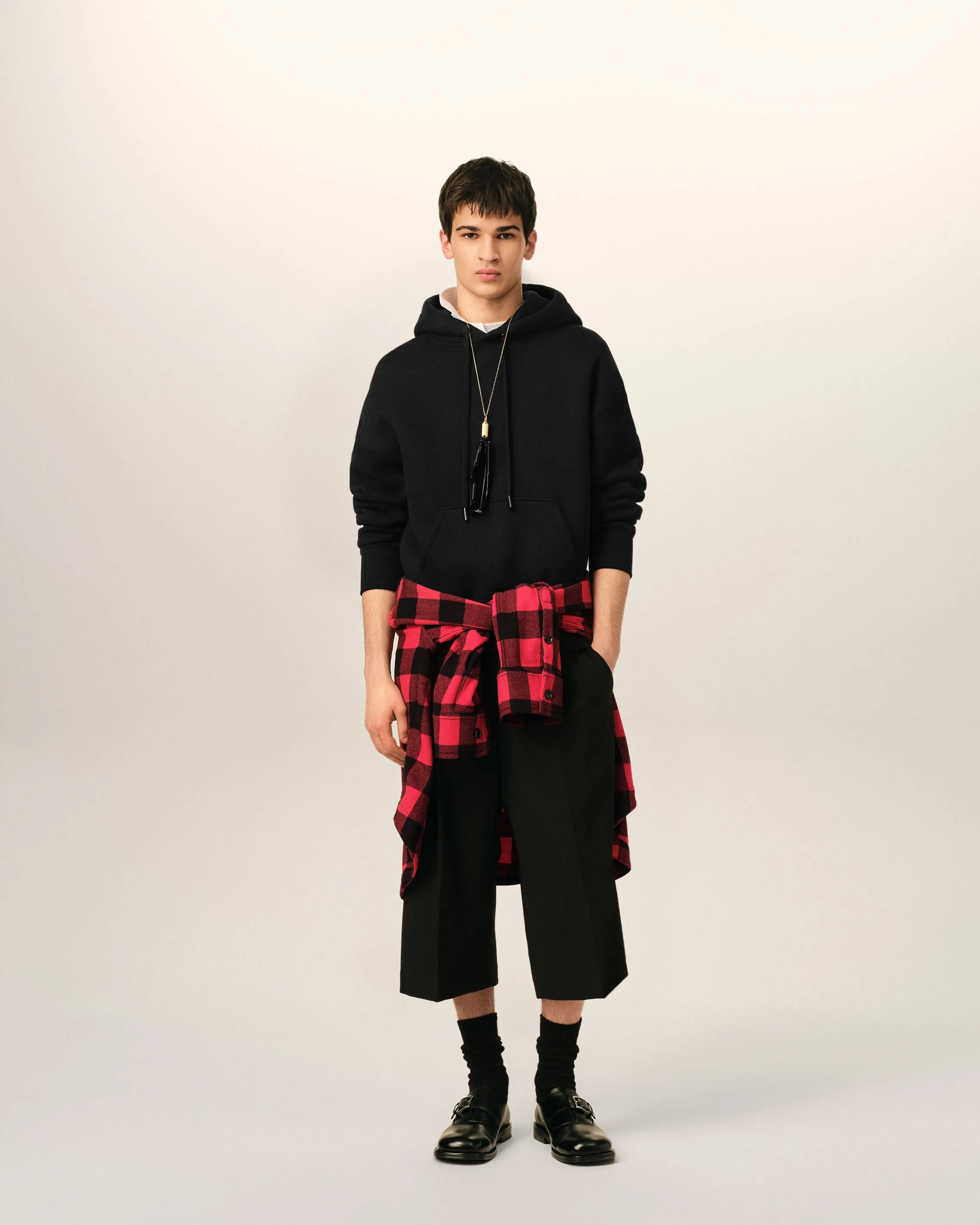 Hoodie noir en coton Ami de Coeur embossé sold by Ami product image thumbnail 3