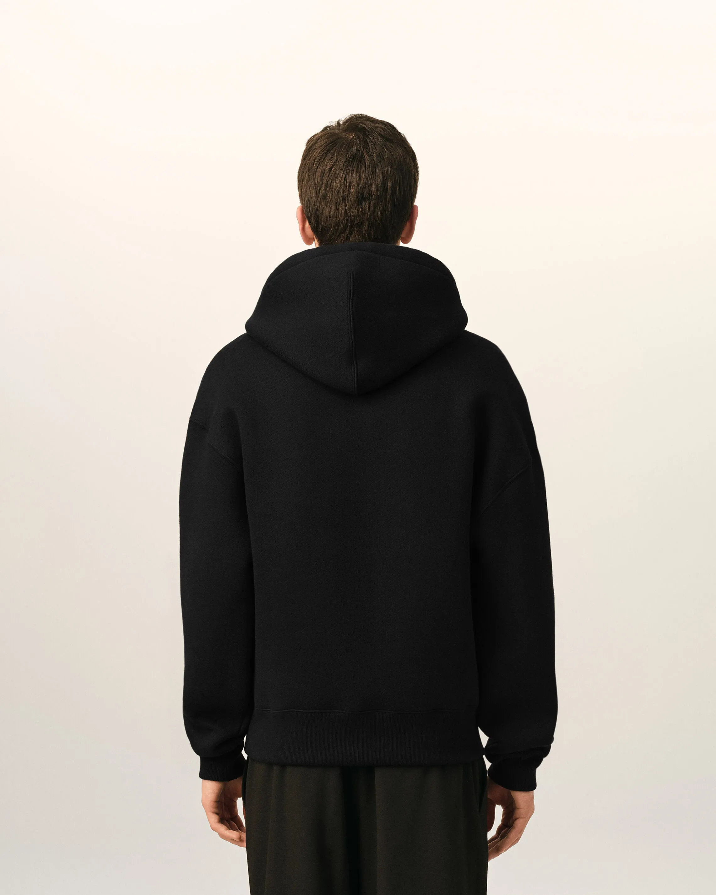 Hoodie noir en coton Ami de Coeur embossé sold by Ami product image thumbnail 5
