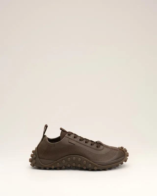 Sneakers Mirage marron en cuir de veau made by Ami