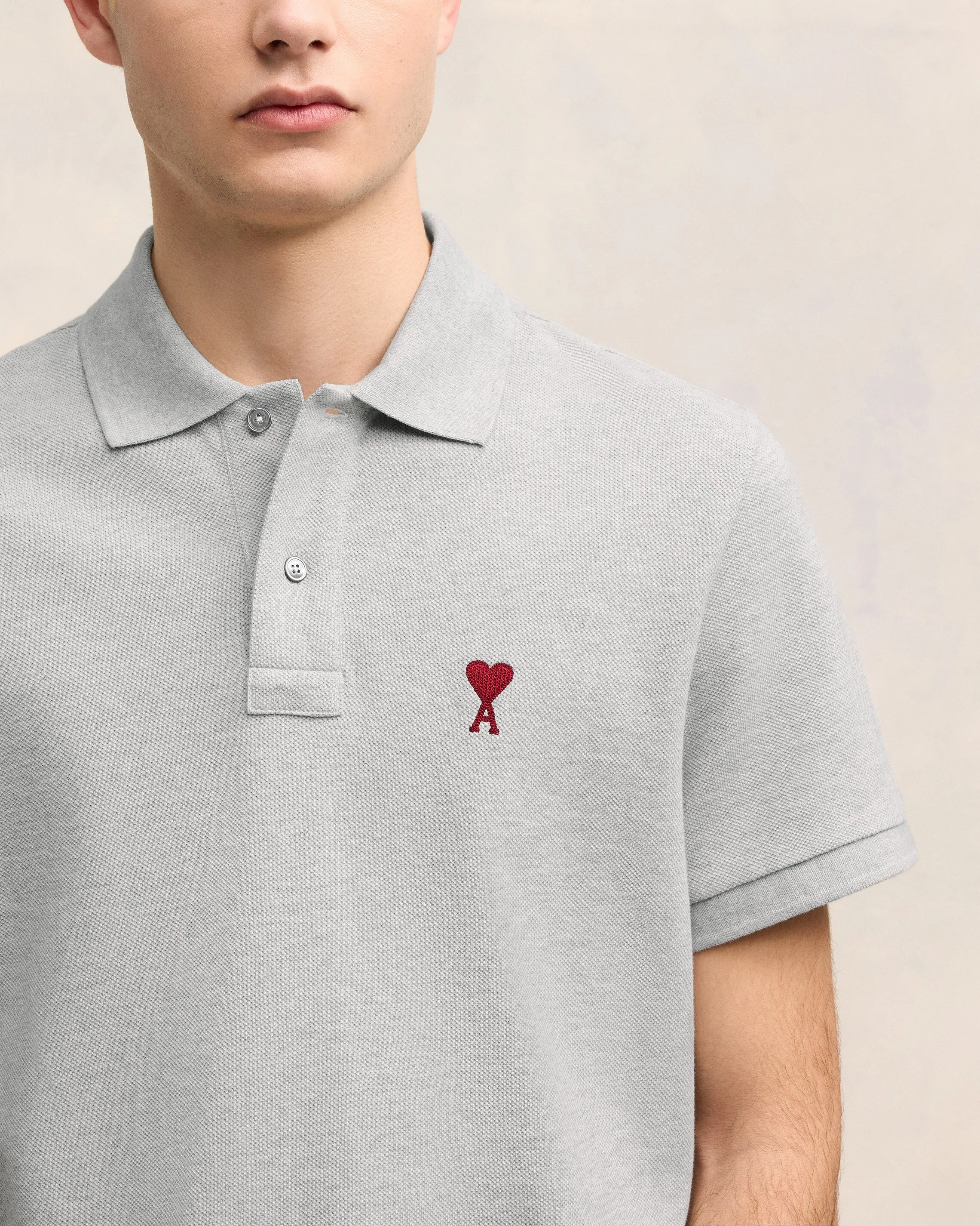 Polo Gris Ami de Coeur En Coton sold by Ami product image thumbnail 4