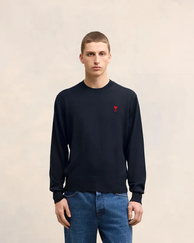 Pull Col Rond Broderie Ami de Coeur sold by Ami