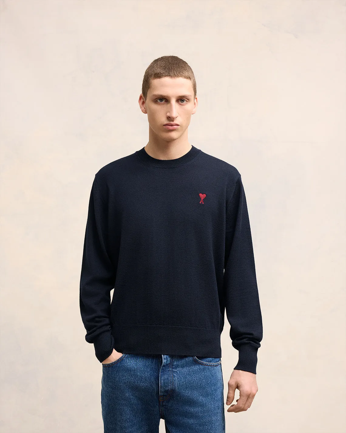 Pull Col Rond Broderie Ami de Coeur sold by Ami product image thumbnail 3