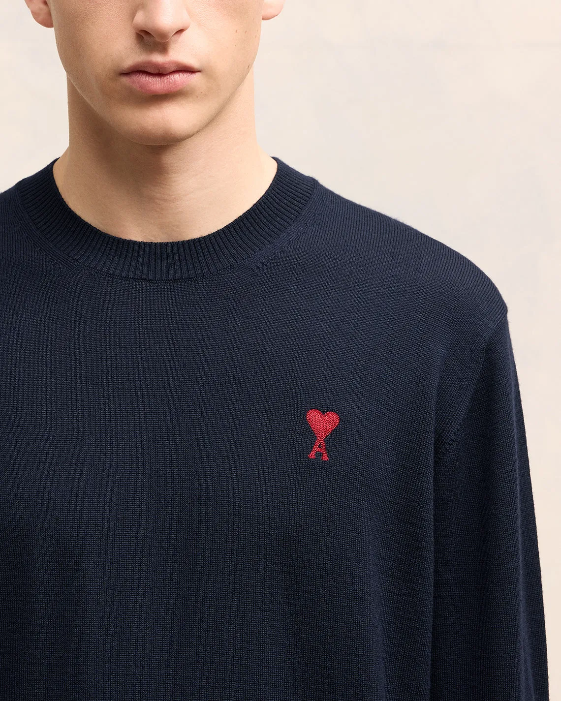 Pull Col Rond Broderie Ami de Coeur sold by Ami product image thumbnail 4