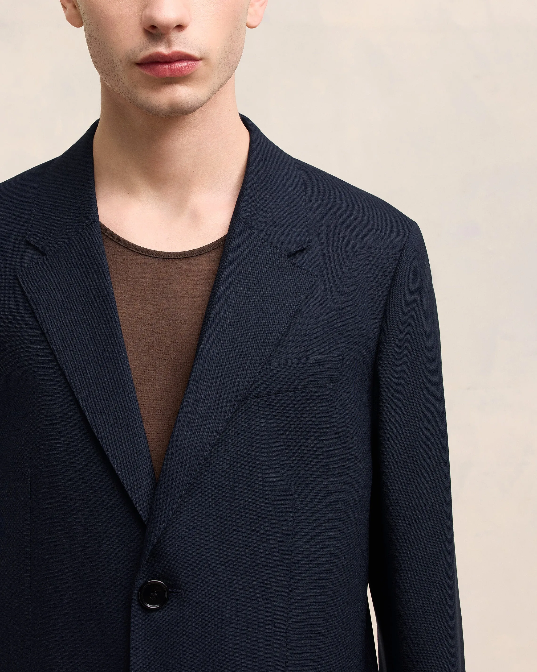 Veste Bleue Deux Boutons En Laine sold by Ami product image thumbnail 4