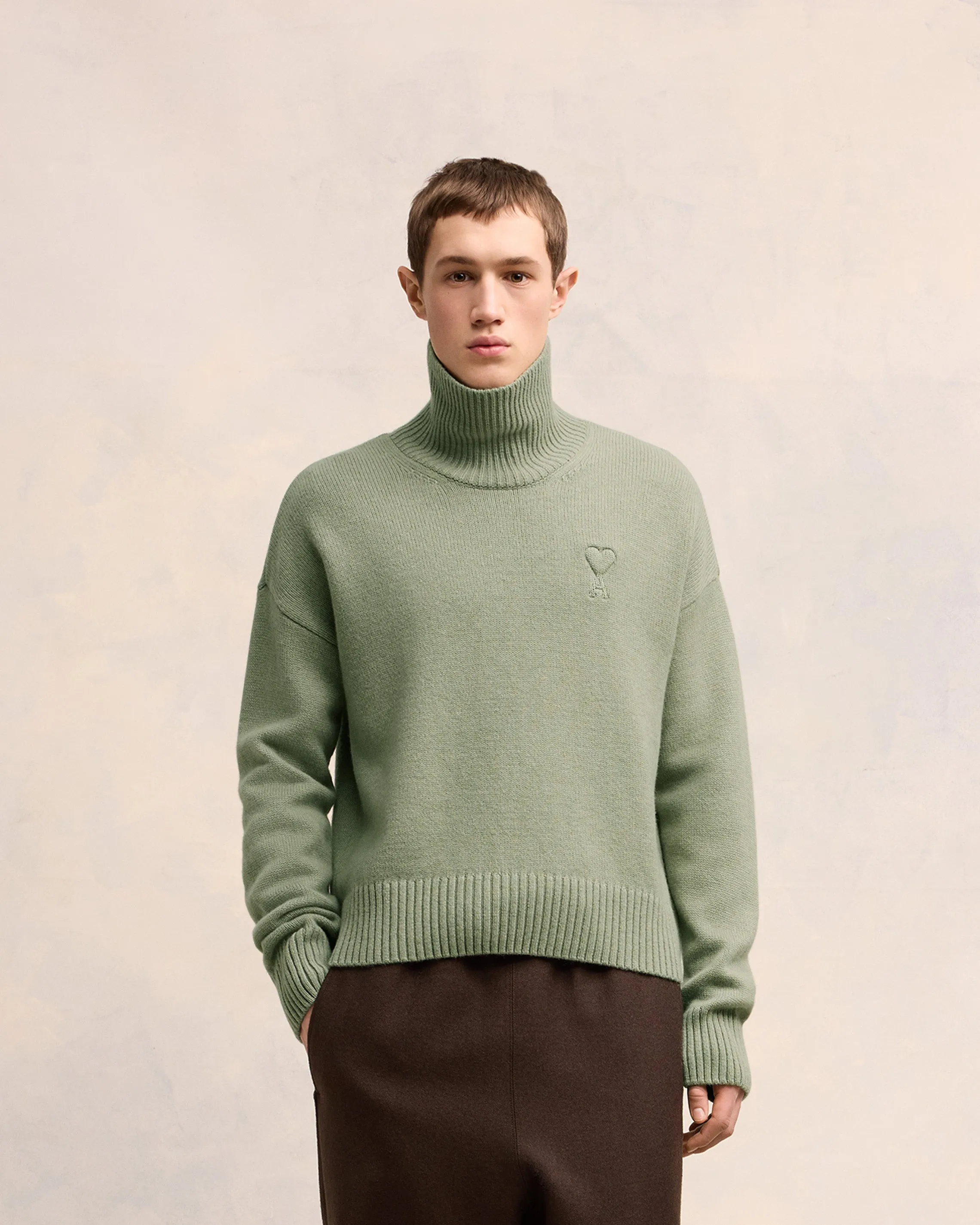 Pull Col Cheminée Ami de Coeur Embossé sold by Ami