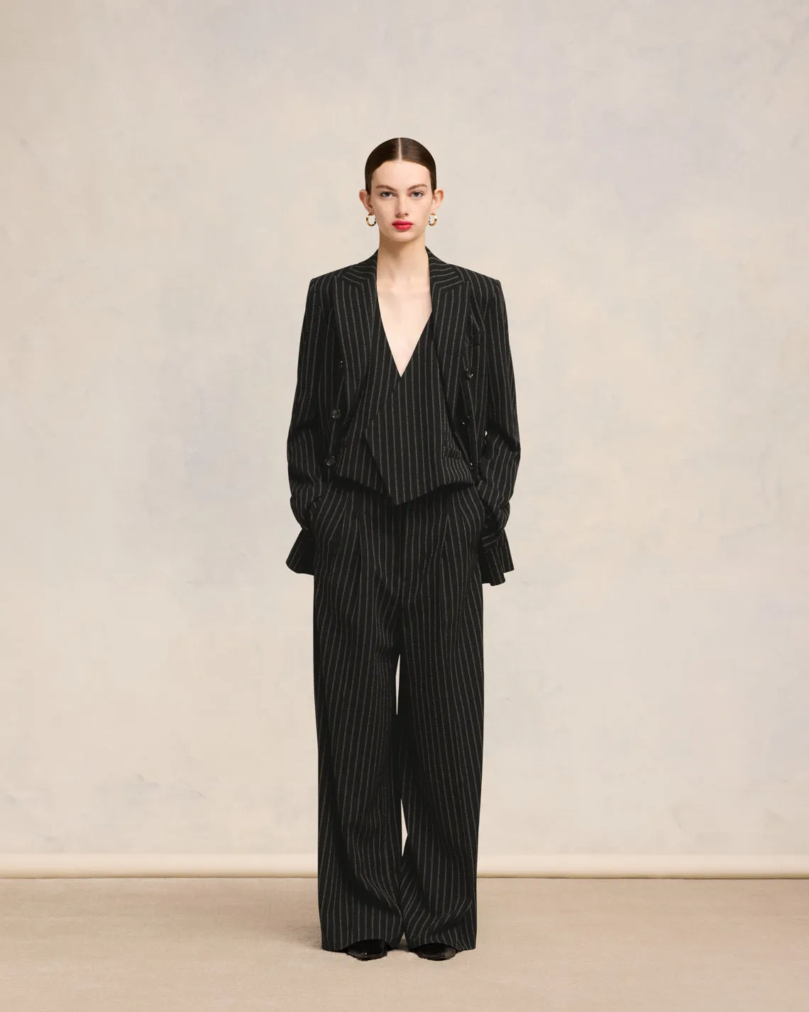 Pantalon Large Taille Haute sold by Ami