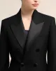 Veste Noire Croisée En Laine sold by Ami