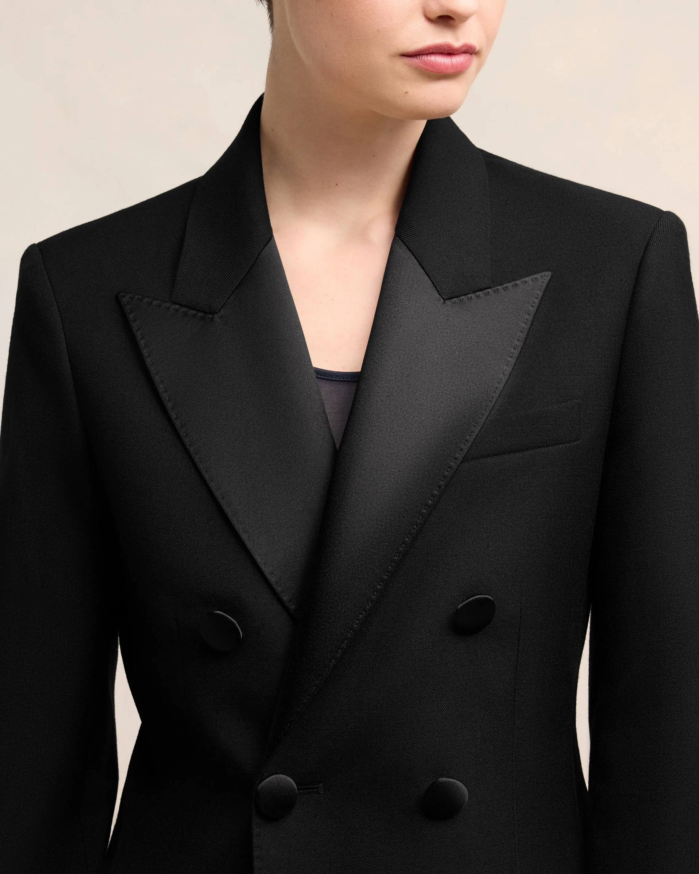 Veste Noire Croisée En Laine sold by Ami product image thumbnail 4