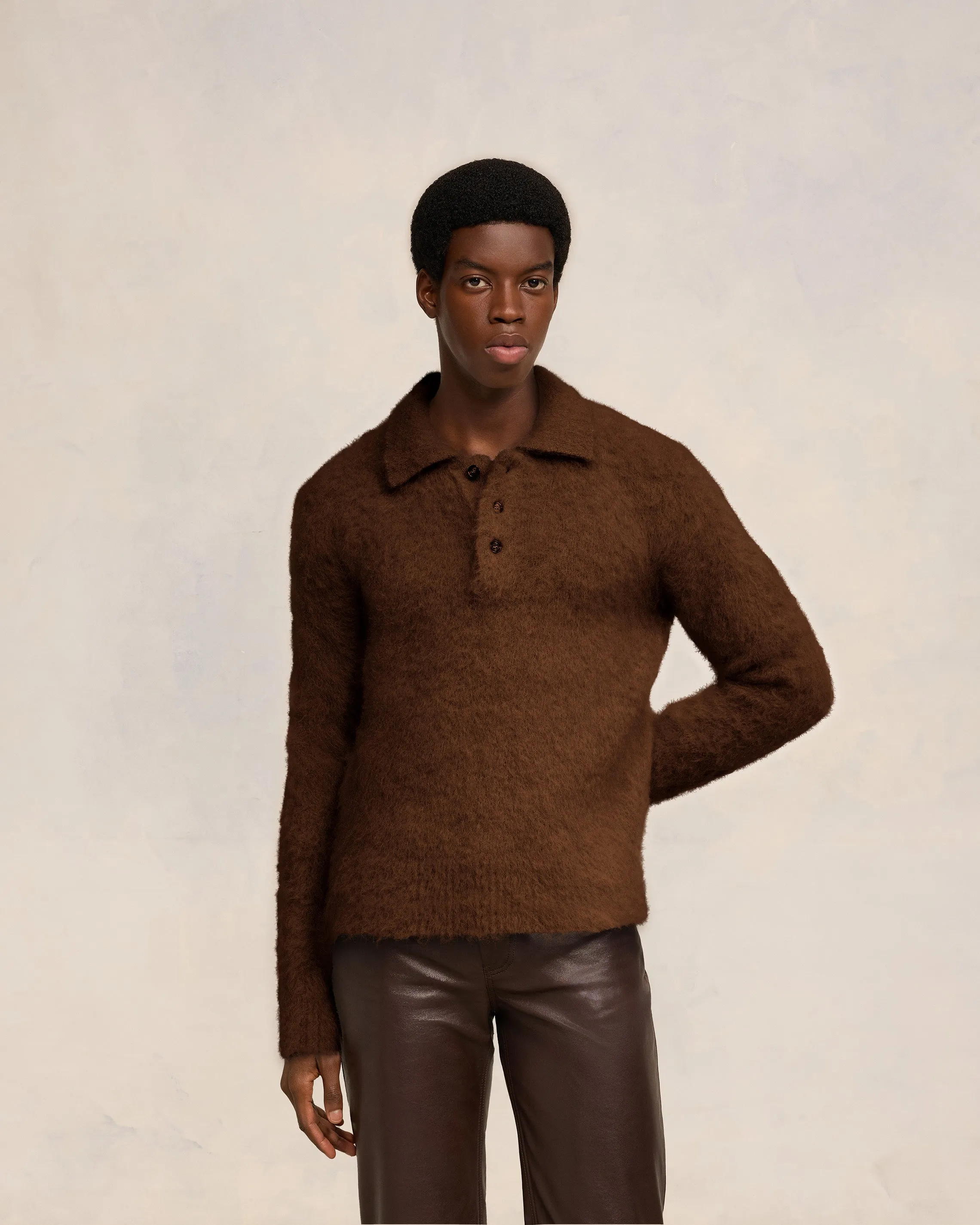 Polo En Alpaga Mohair Brossé sold by Ami product image thumbnail 3