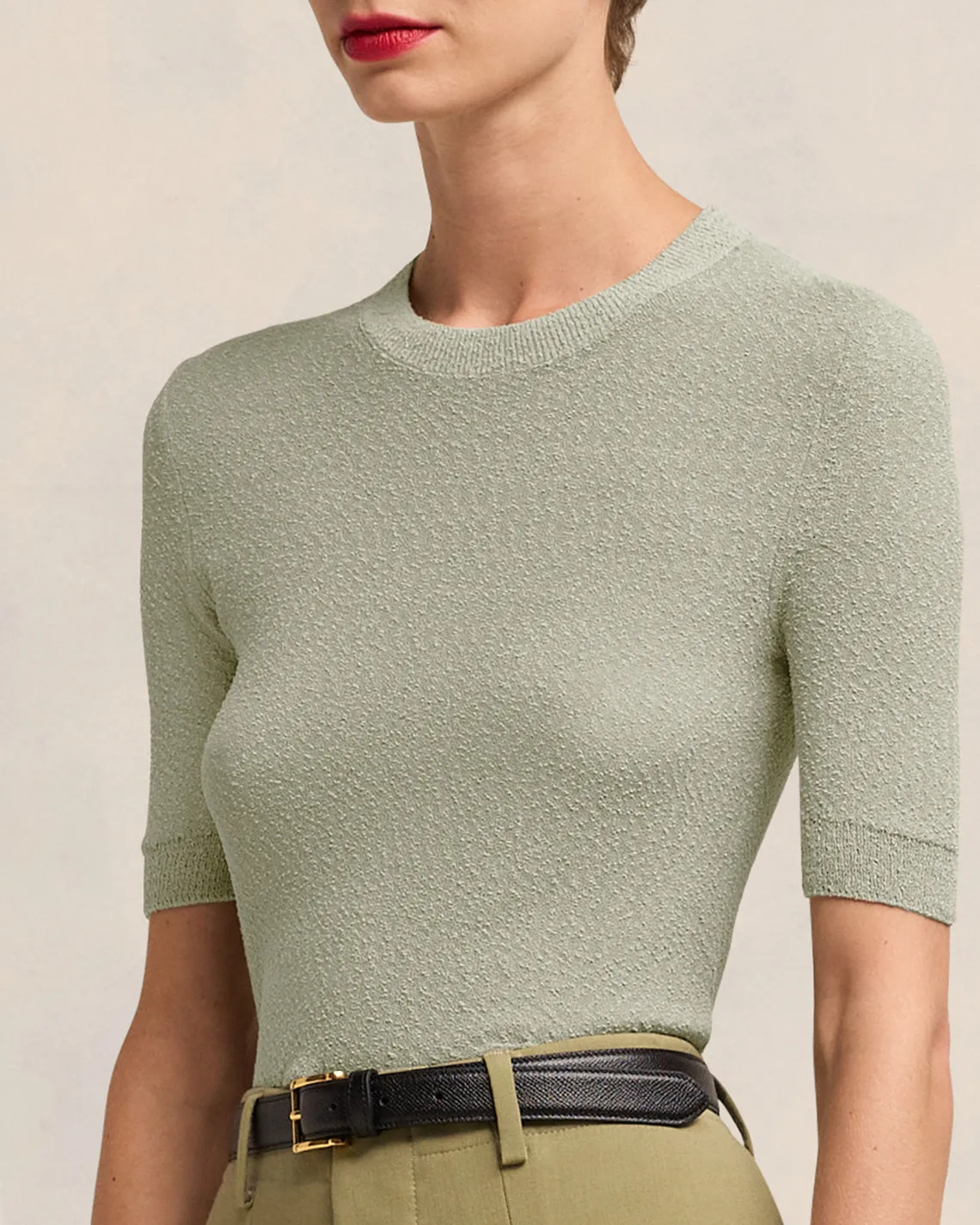 T-shirt Col Rond Crop Bouclé sold by Ami product image thumbnail 4