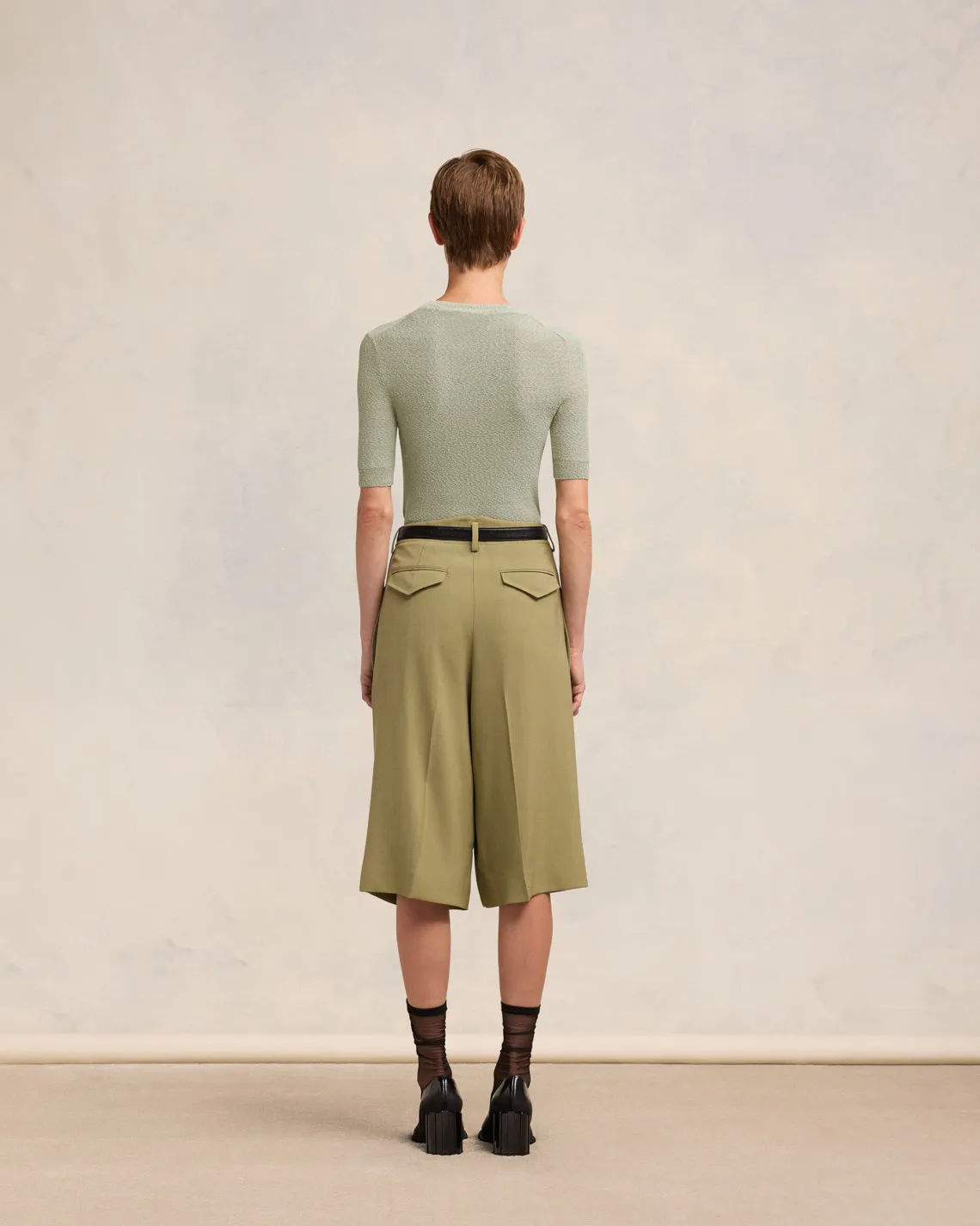 T-shirt Col Rond Crop Bouclé sold by Ami product image thumbnail 5