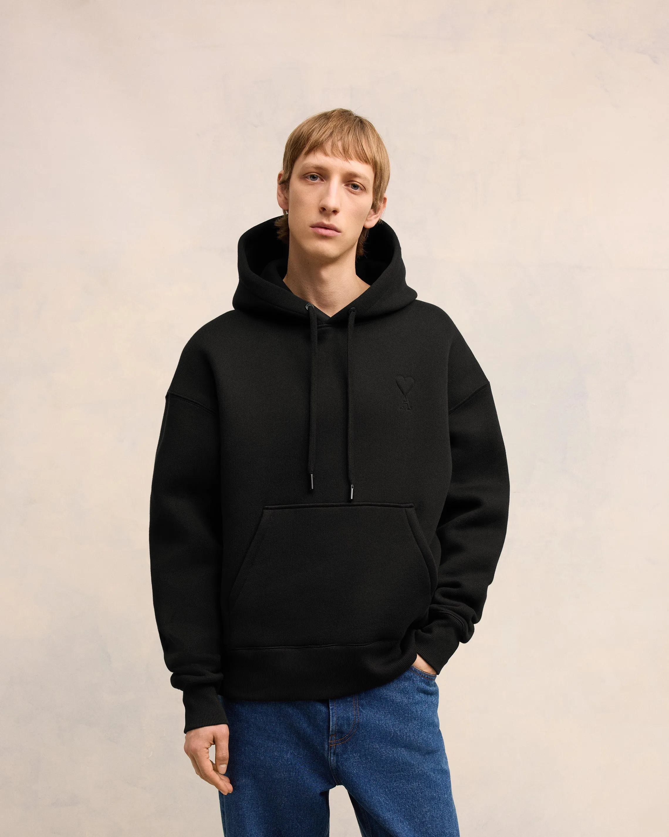 Hoodie Noir Ami de Coeur En Coton sold by Ami product image thumbnail 3
