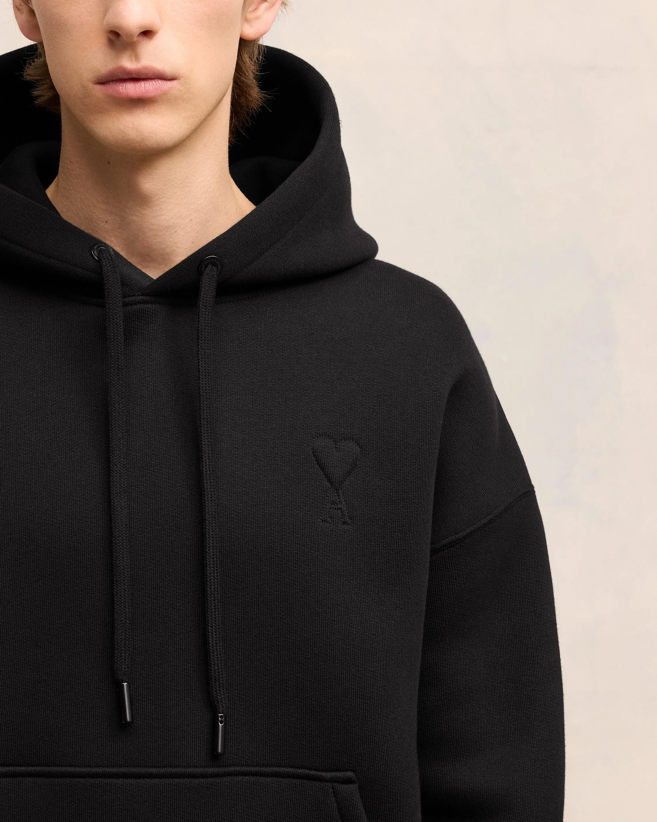 Hoodie Noir Ami de Coeur En Coton sold by Ami product image thumbnail 4