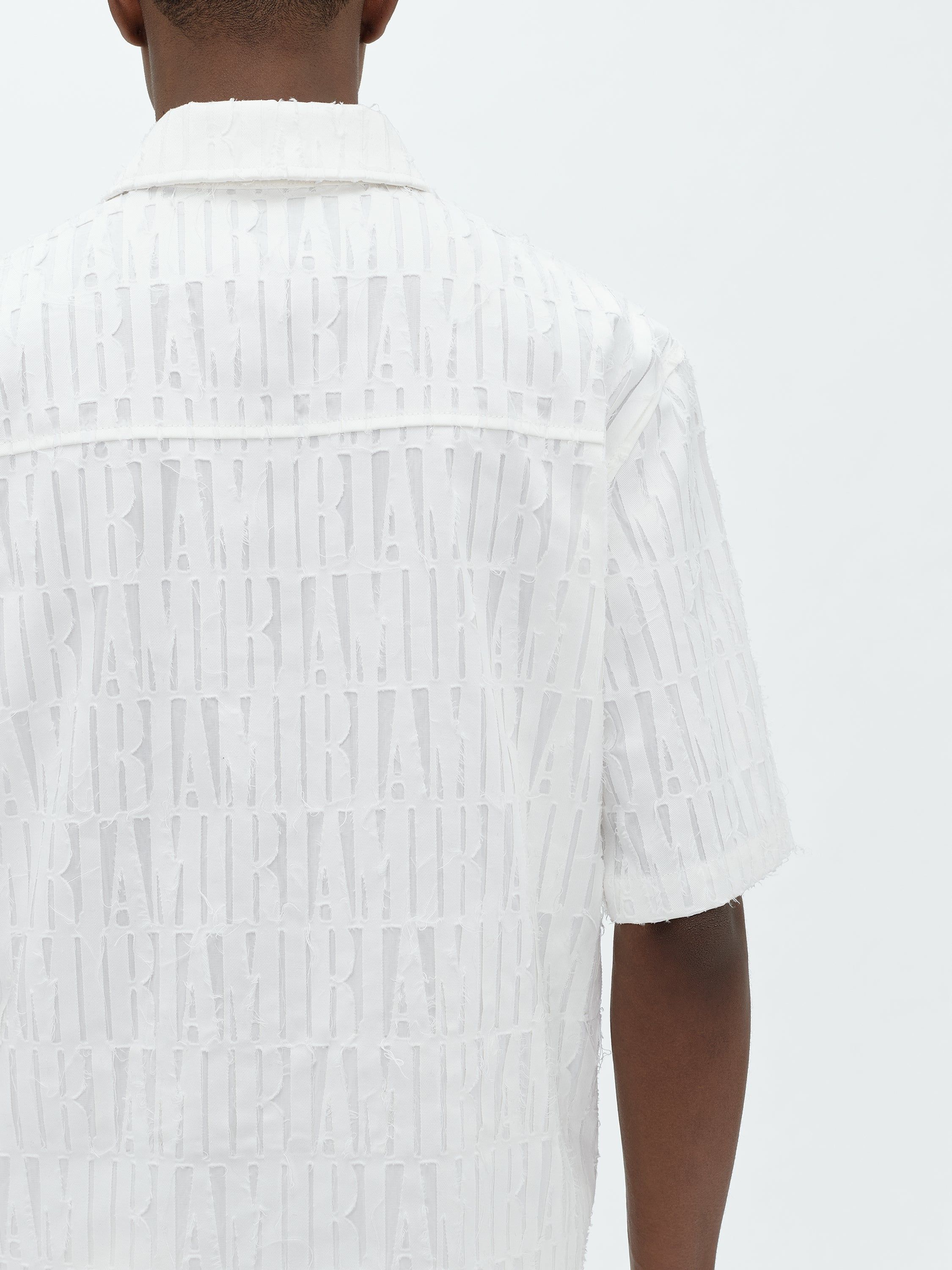AMIRI BURNOUT BOWLING SHIRT - WHITE sold by AMIRI product image thumbnail 6