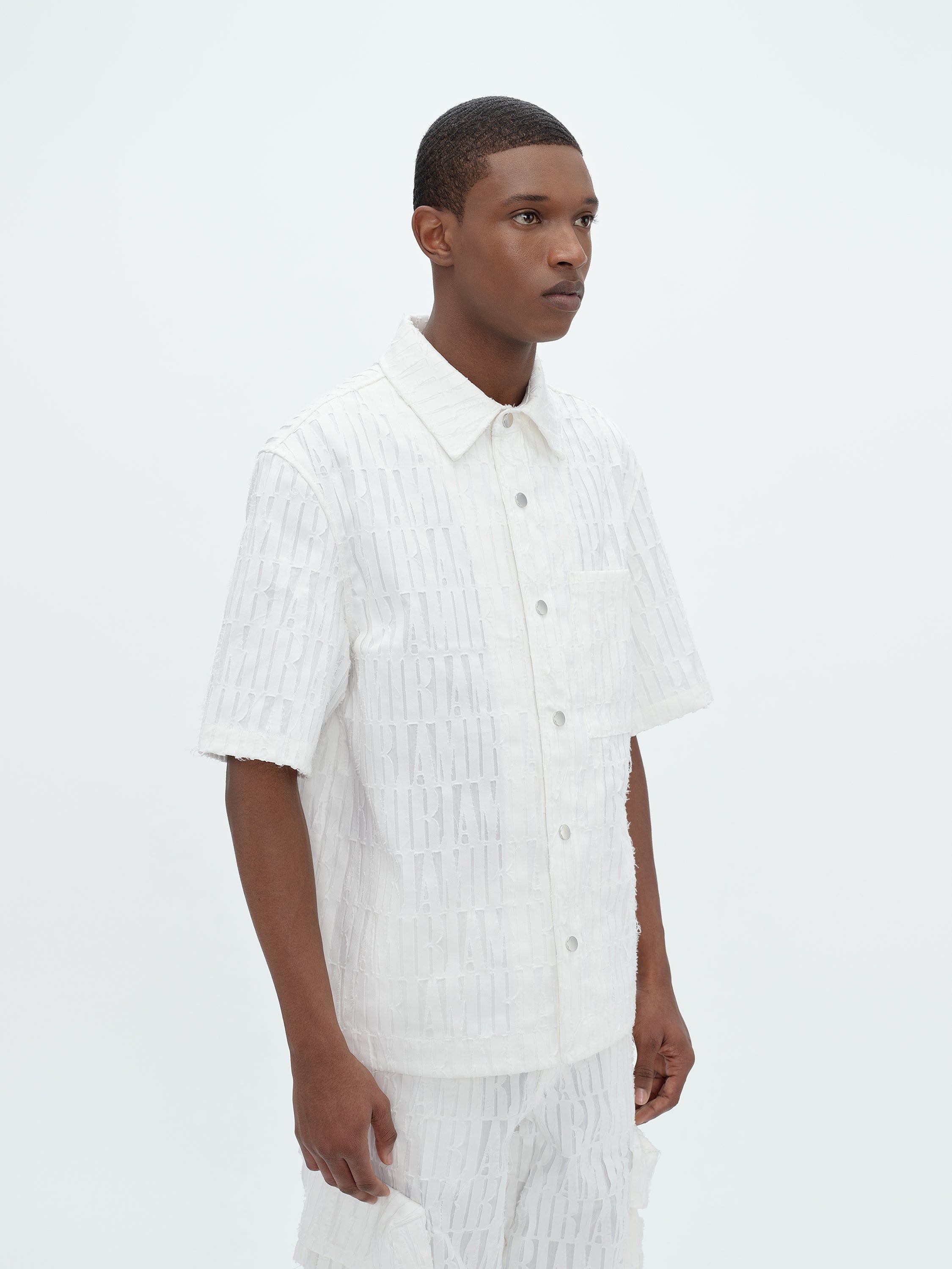AMIRI BURNOUT BOWLING SHIRT - WHITE sold by AMIRI product image thumbnail 3