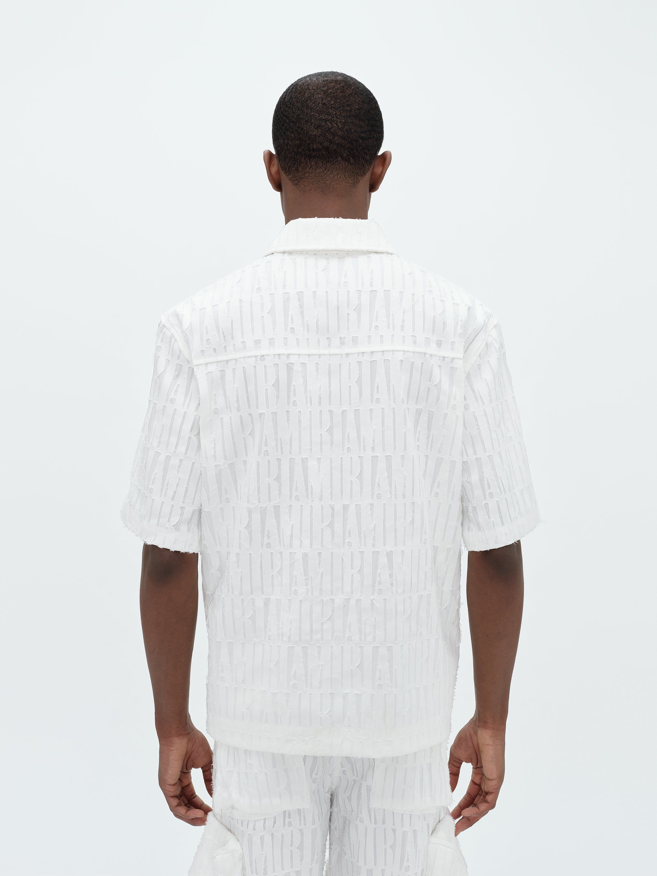 AMIRI BURNOUT BOWLING SHIRT - WHITE sold by AMIRI product image thumbnail 4